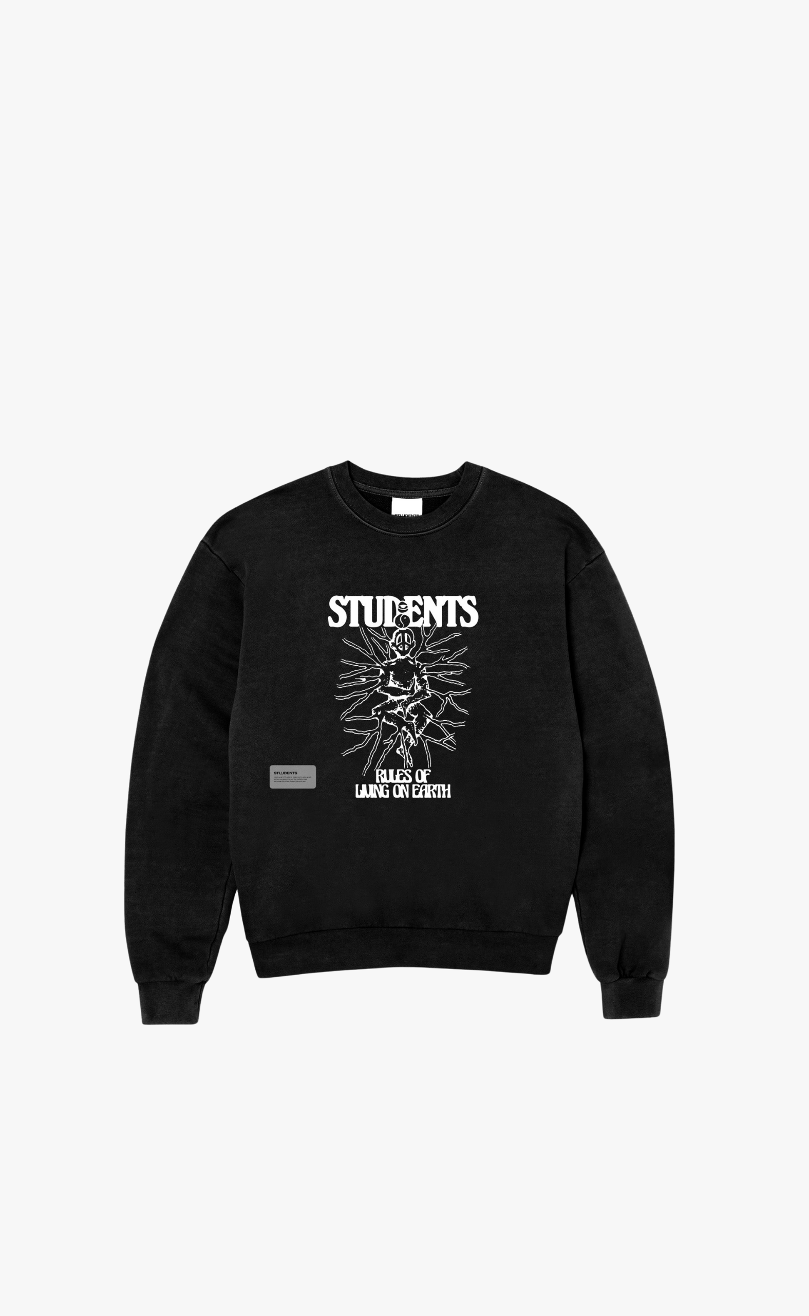 RULES FLEECE BLACK CREWNECK