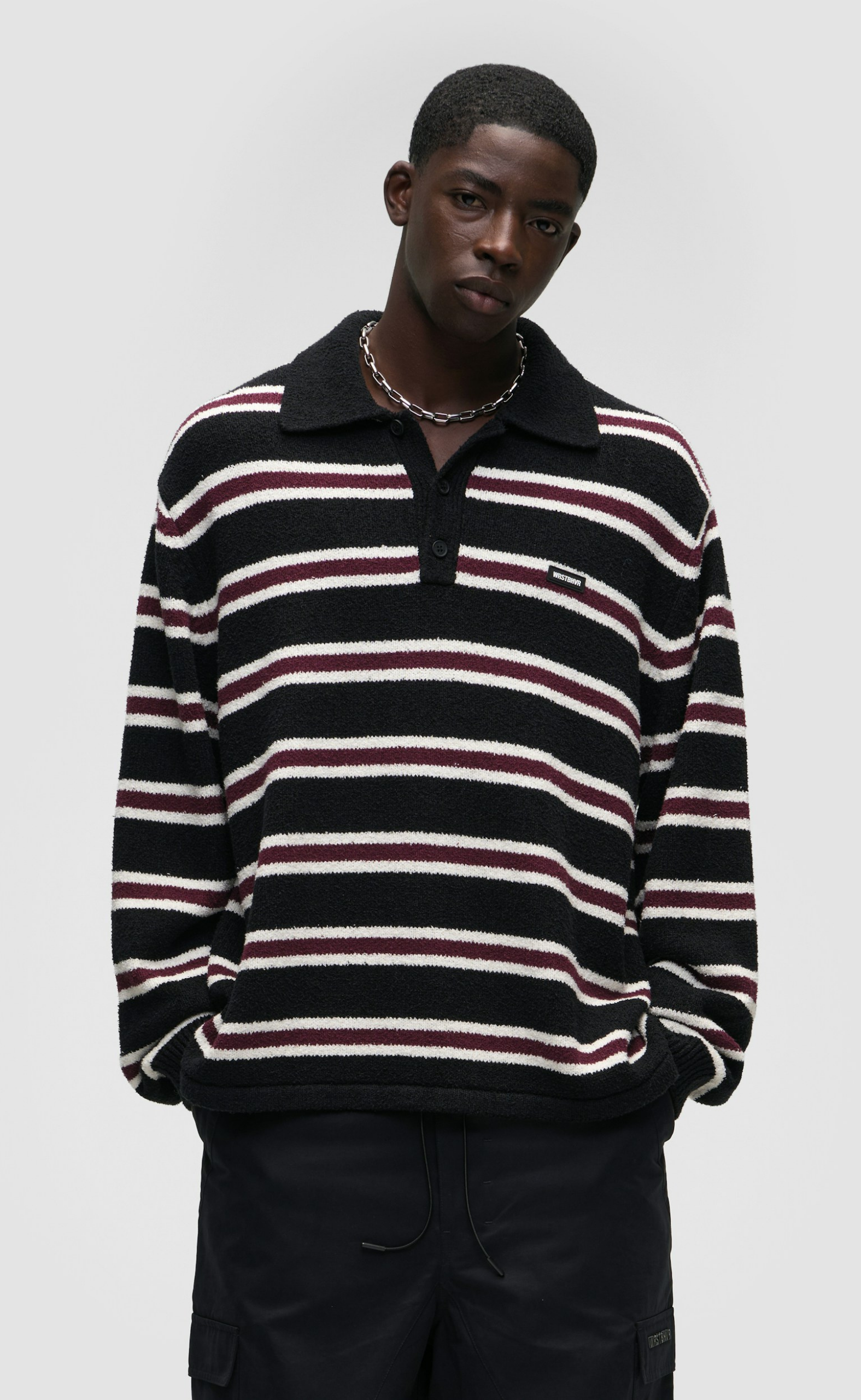 SETH V2 POLO BLACK FIG SWEATER