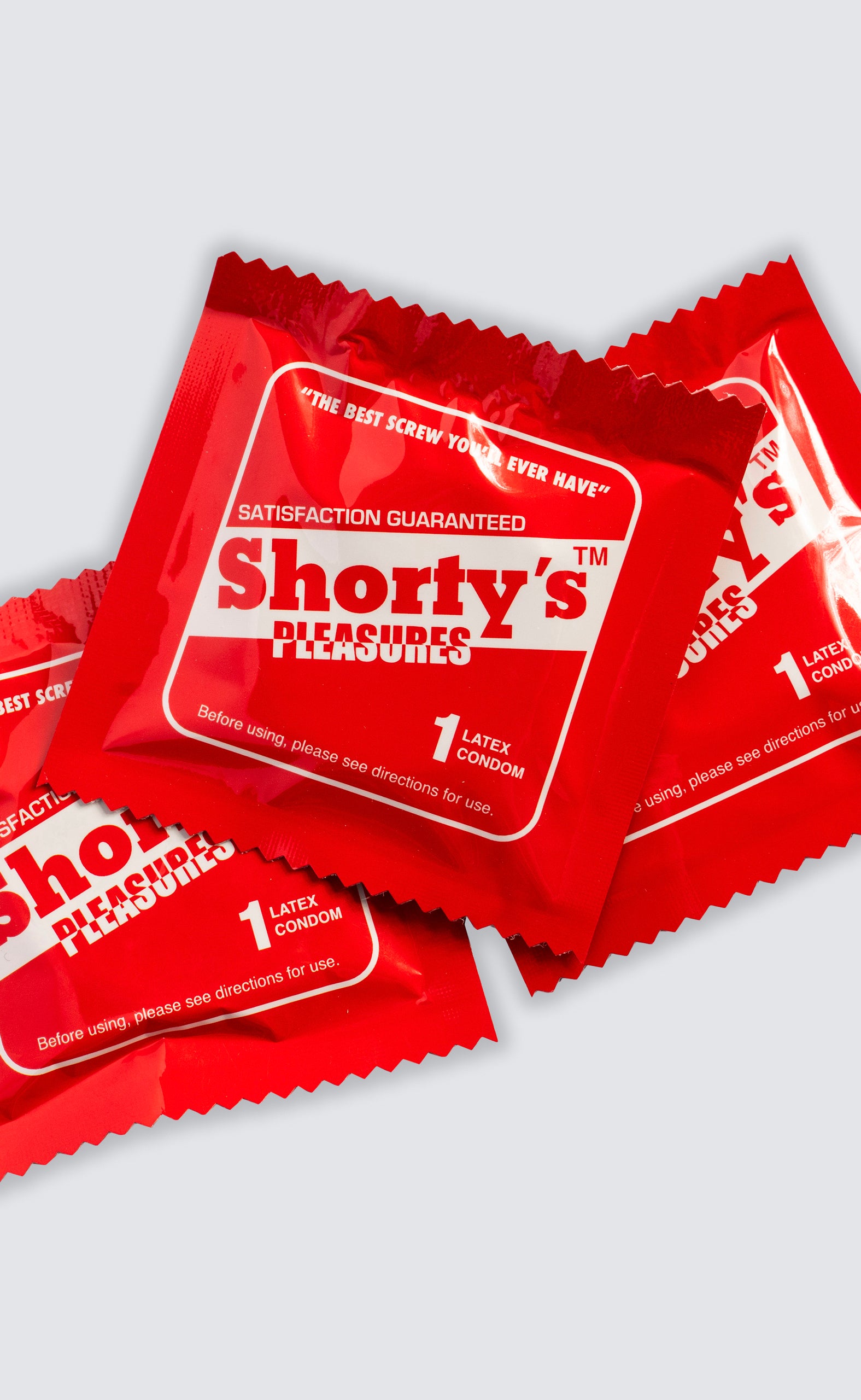 SHORTYS 3 PACK RED CONDOM