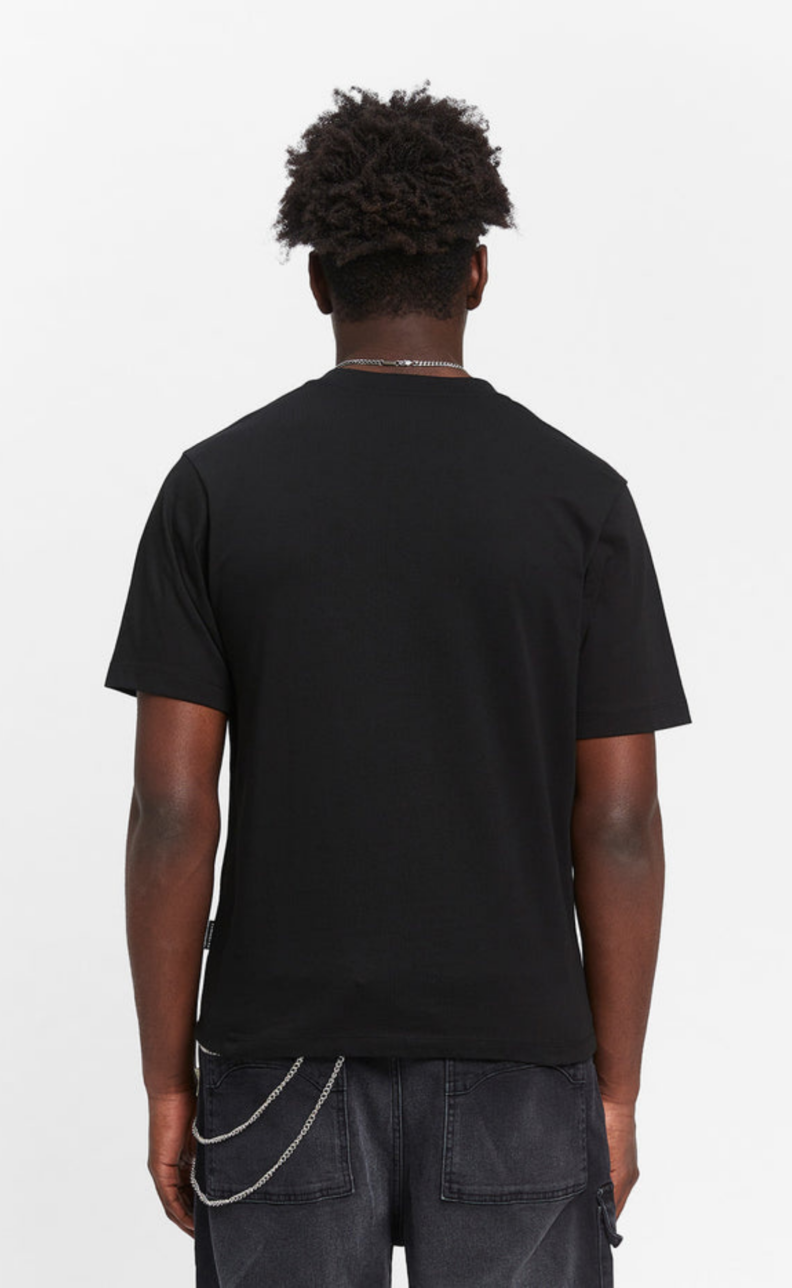 SIGNE FITTED BLACK T-SHIRT