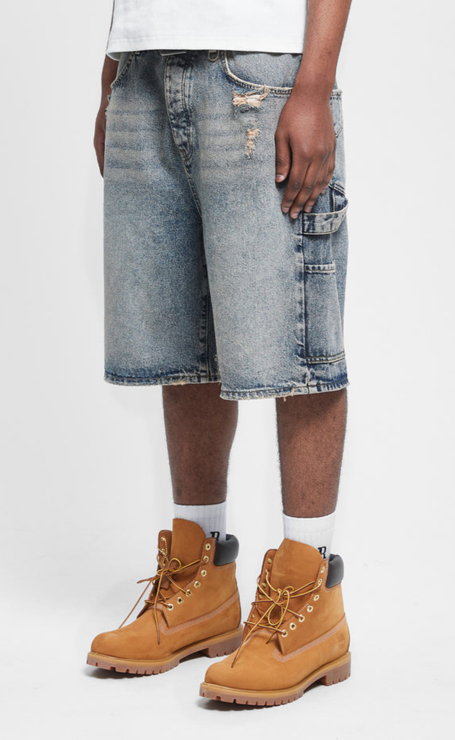SIGNE WASHED BLUE SHORTS