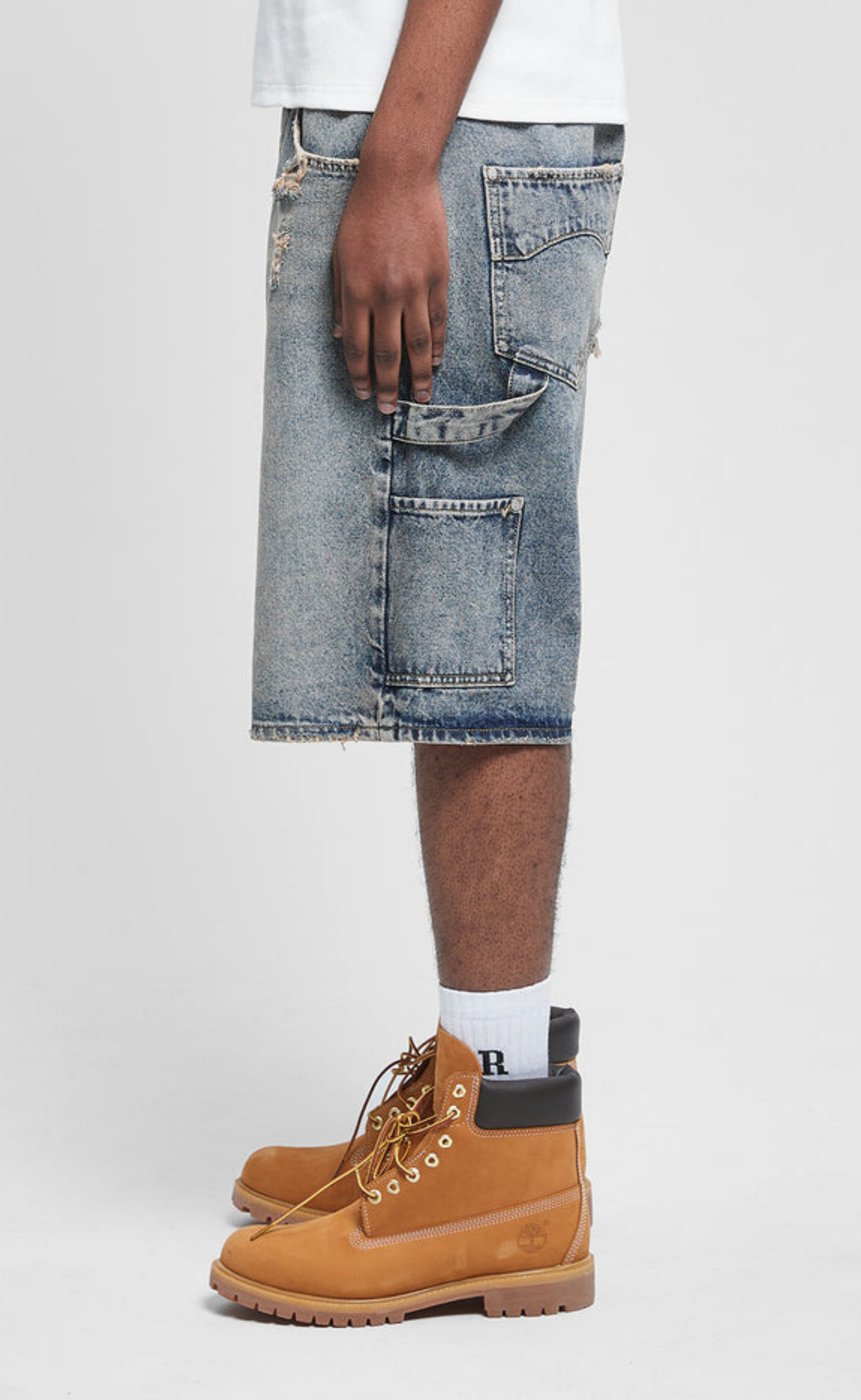 SIGNE WASHED BLUE SHORTS