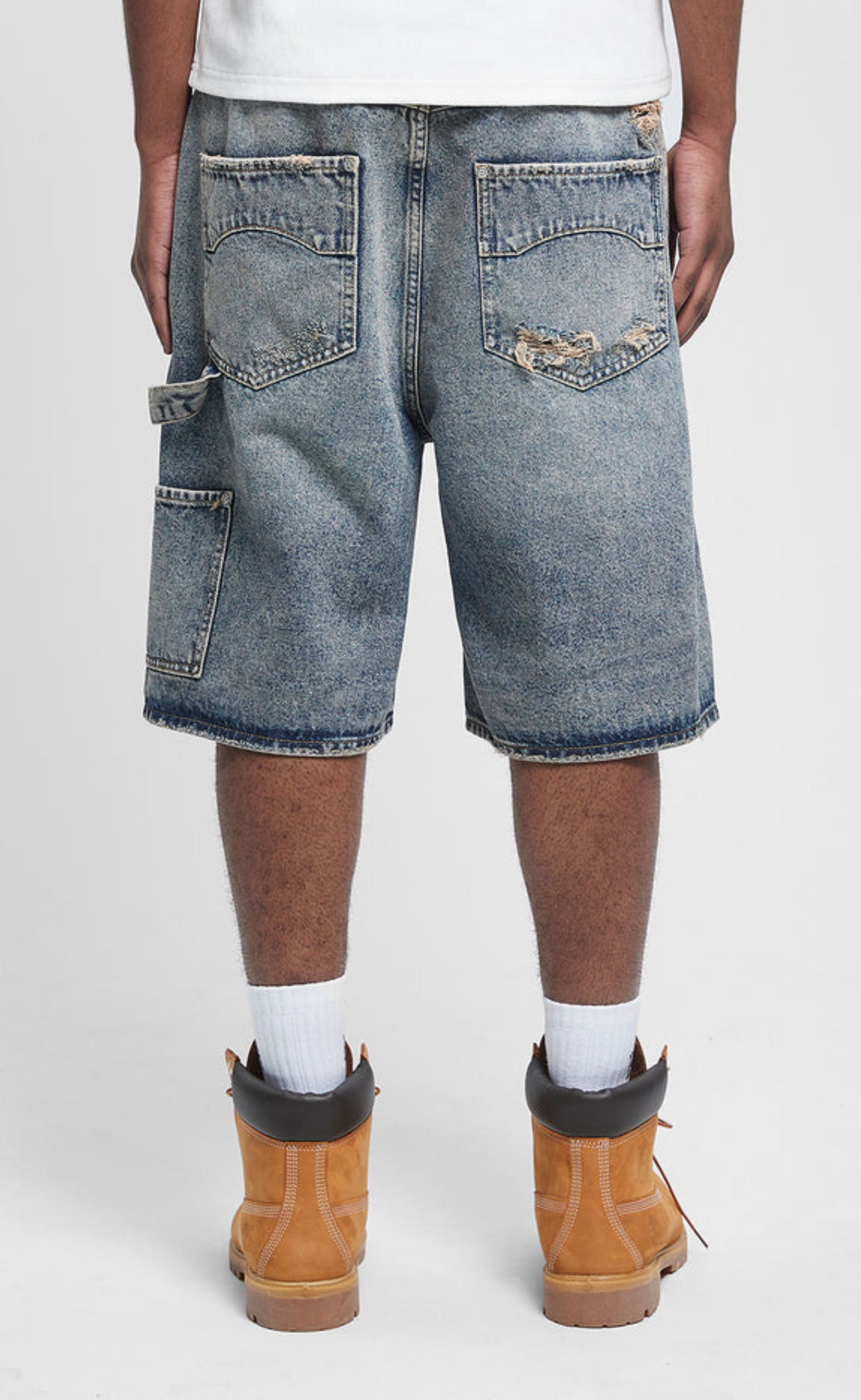 SIGNE WASHED BLUE SHORTS