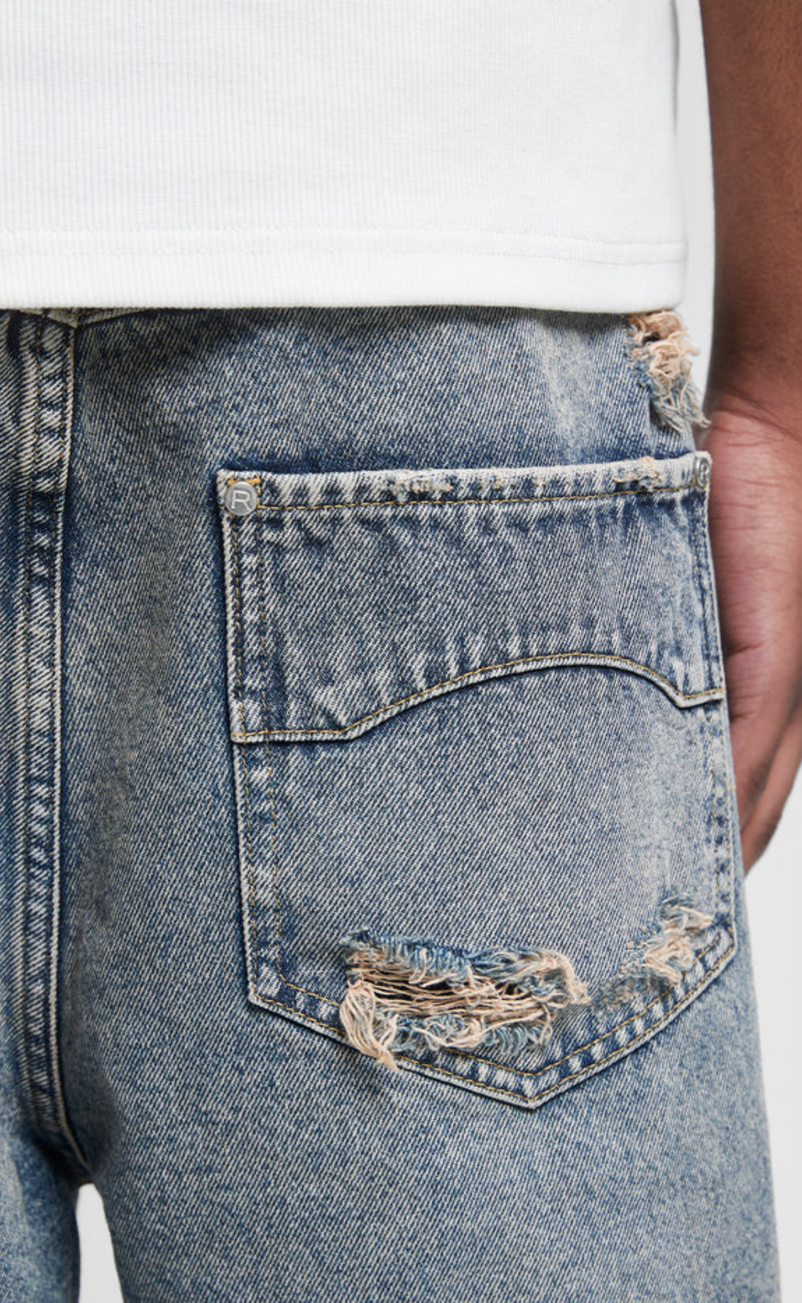 SIGNE WASHED BLUE SHORTS