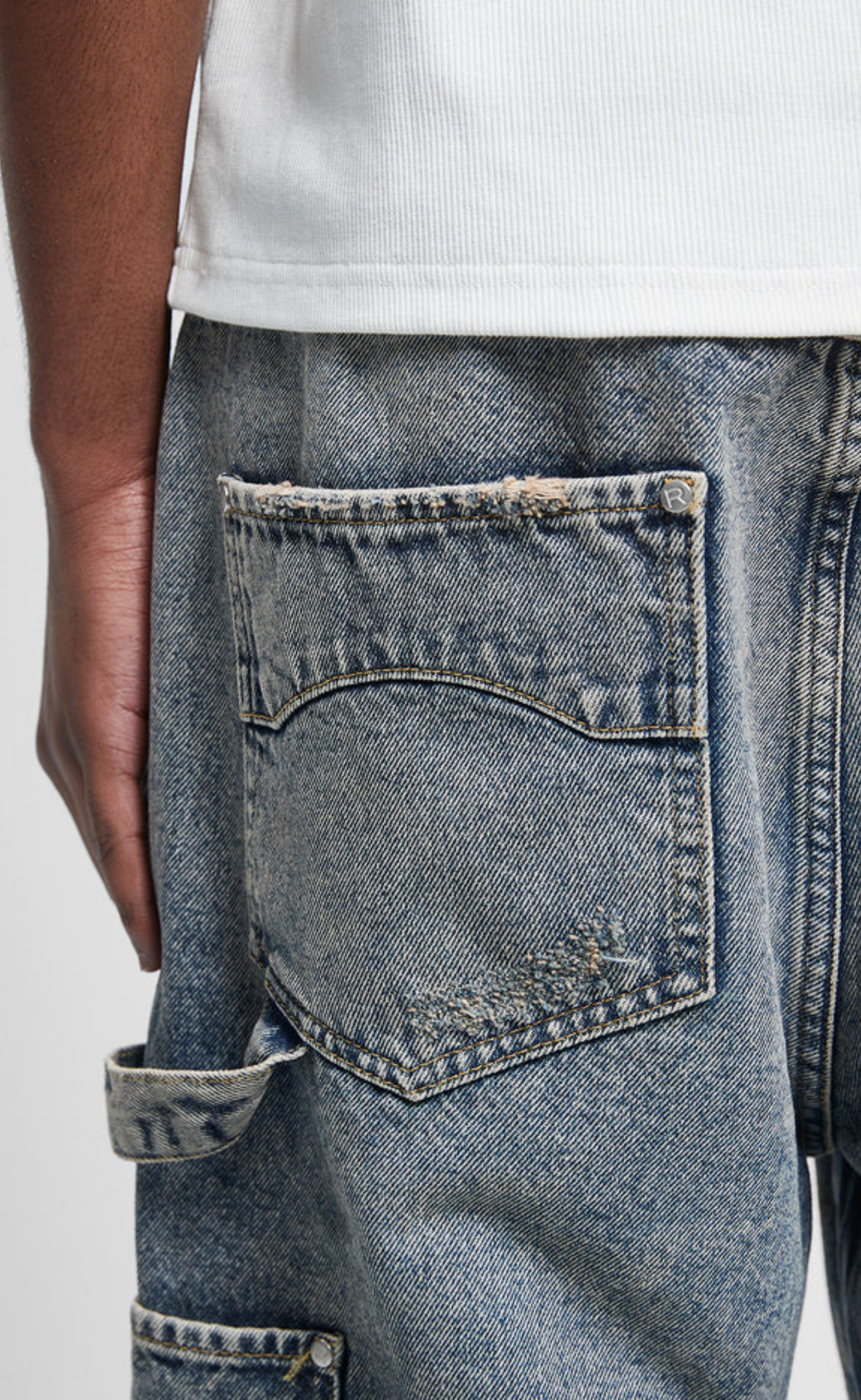 SIGNE WASHED BLUE SHORTS