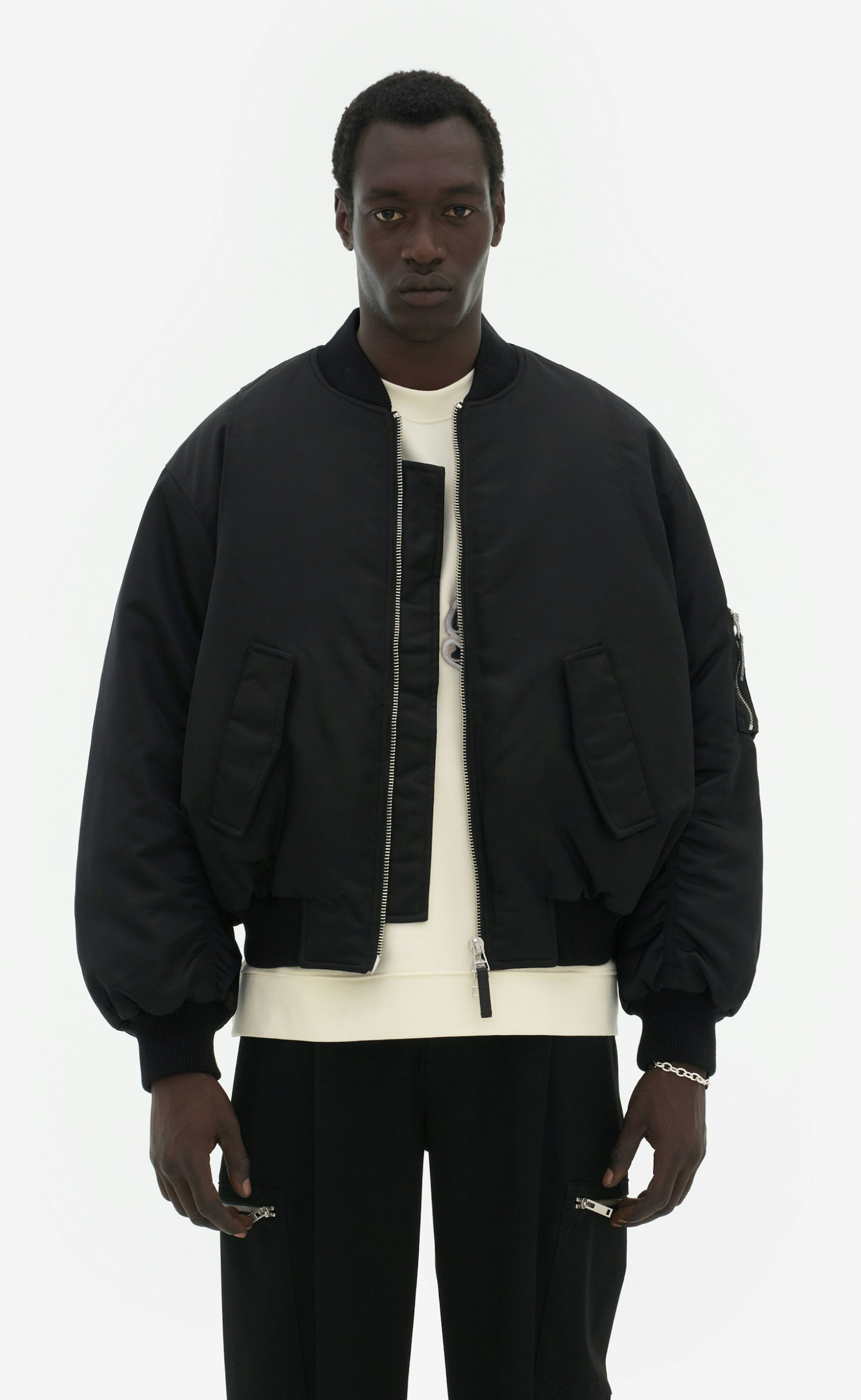SOLA BOMBER BLACK JACKET