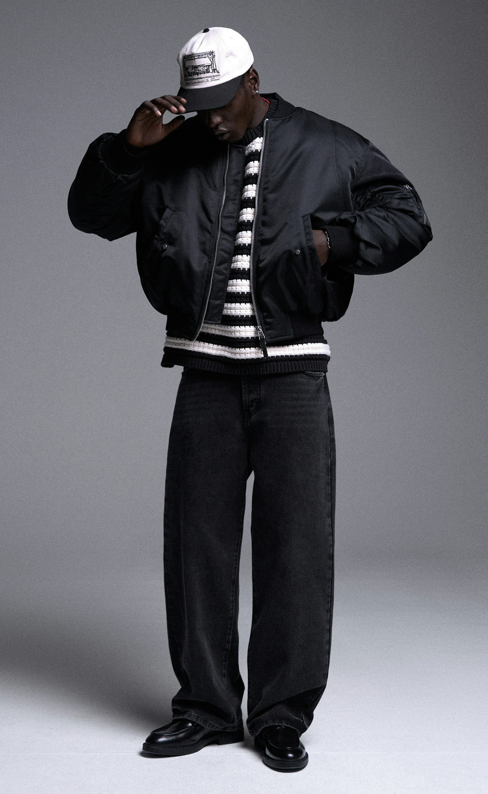 SOLA BOMBER BLACK JACKET