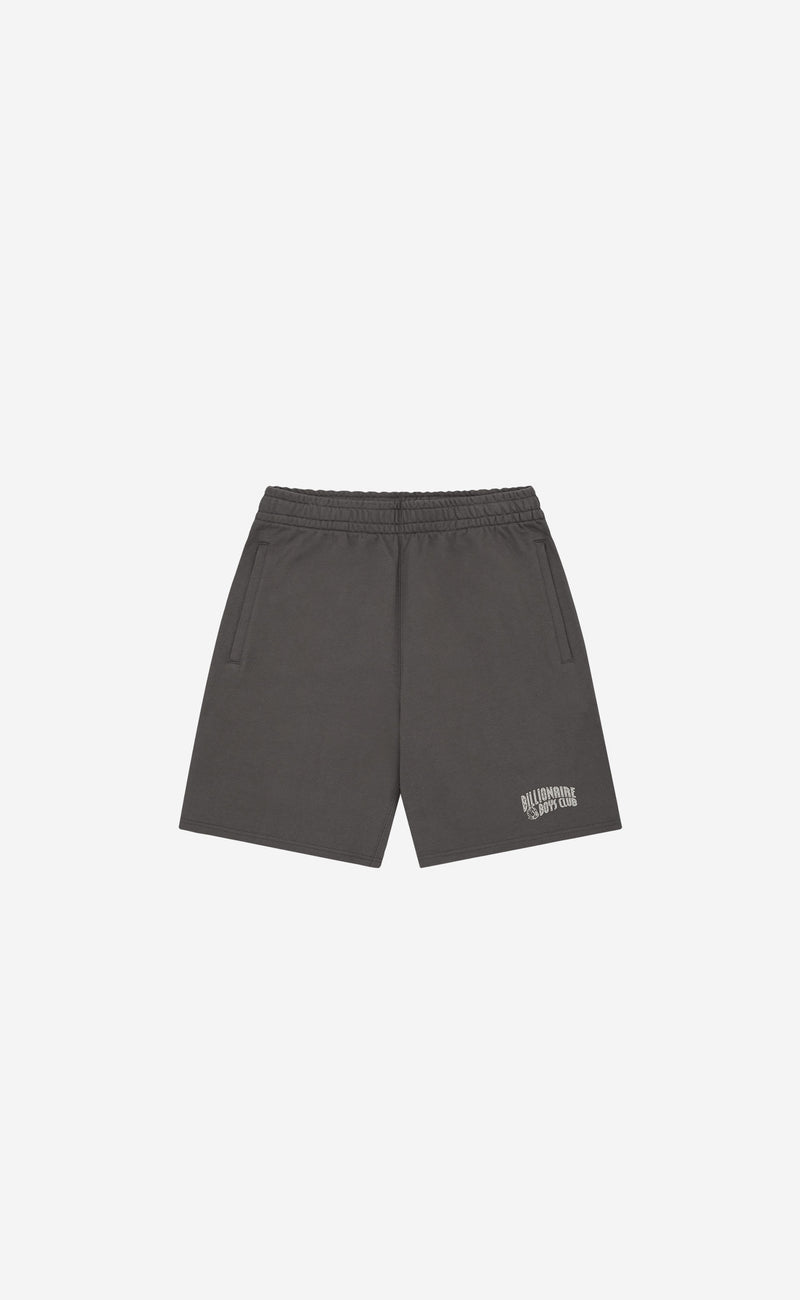 SPACE GREY SMALL ARCH LOGO SHORTS