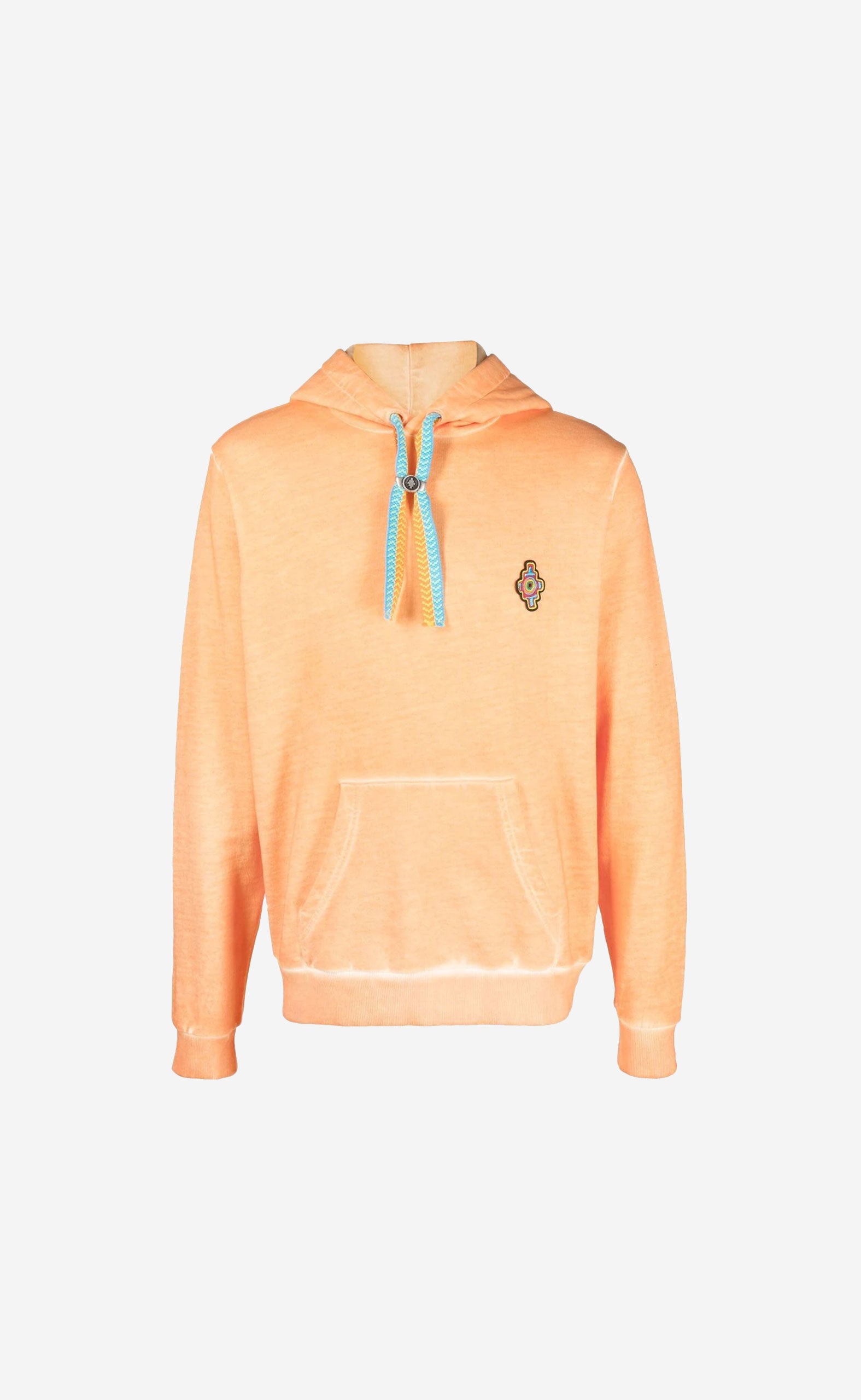 SUNSET CROSS REGULAR HOODIE ORANGE RED