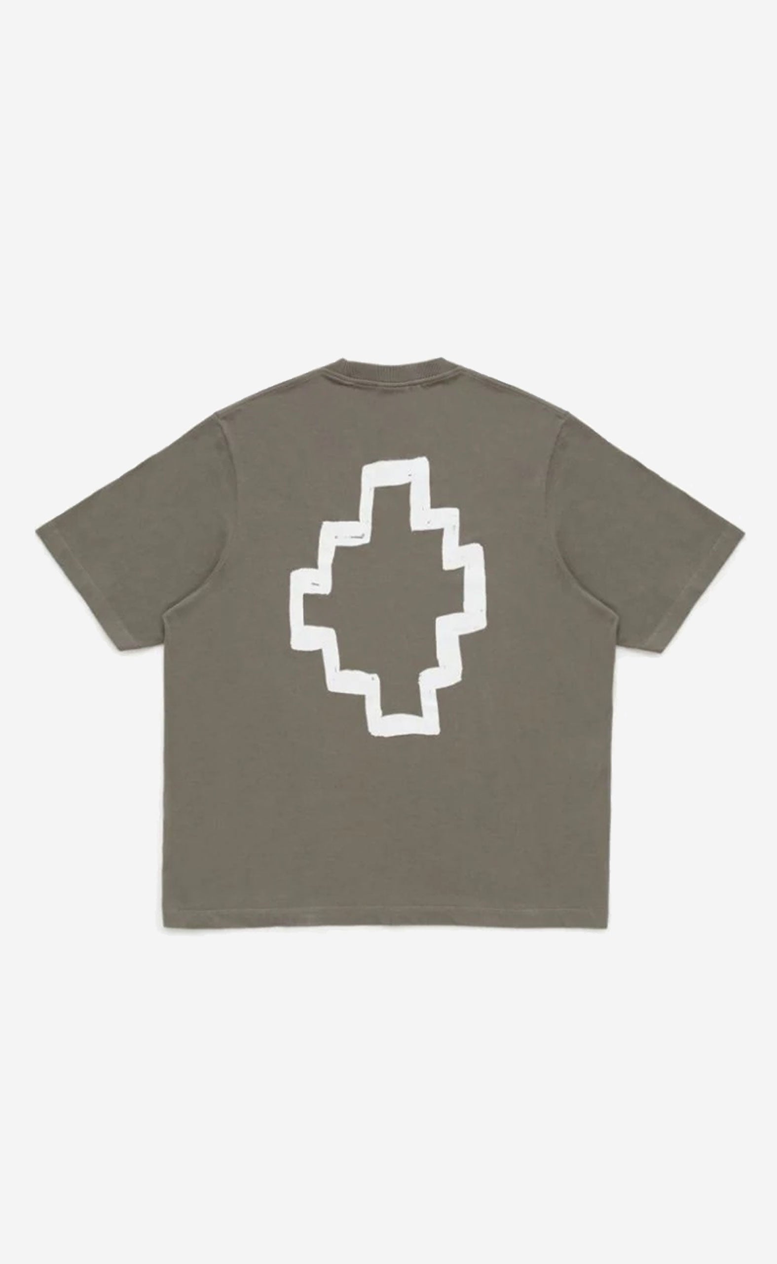 TEMPERA CROSS OVER T-SHIRT ARMY WHITE