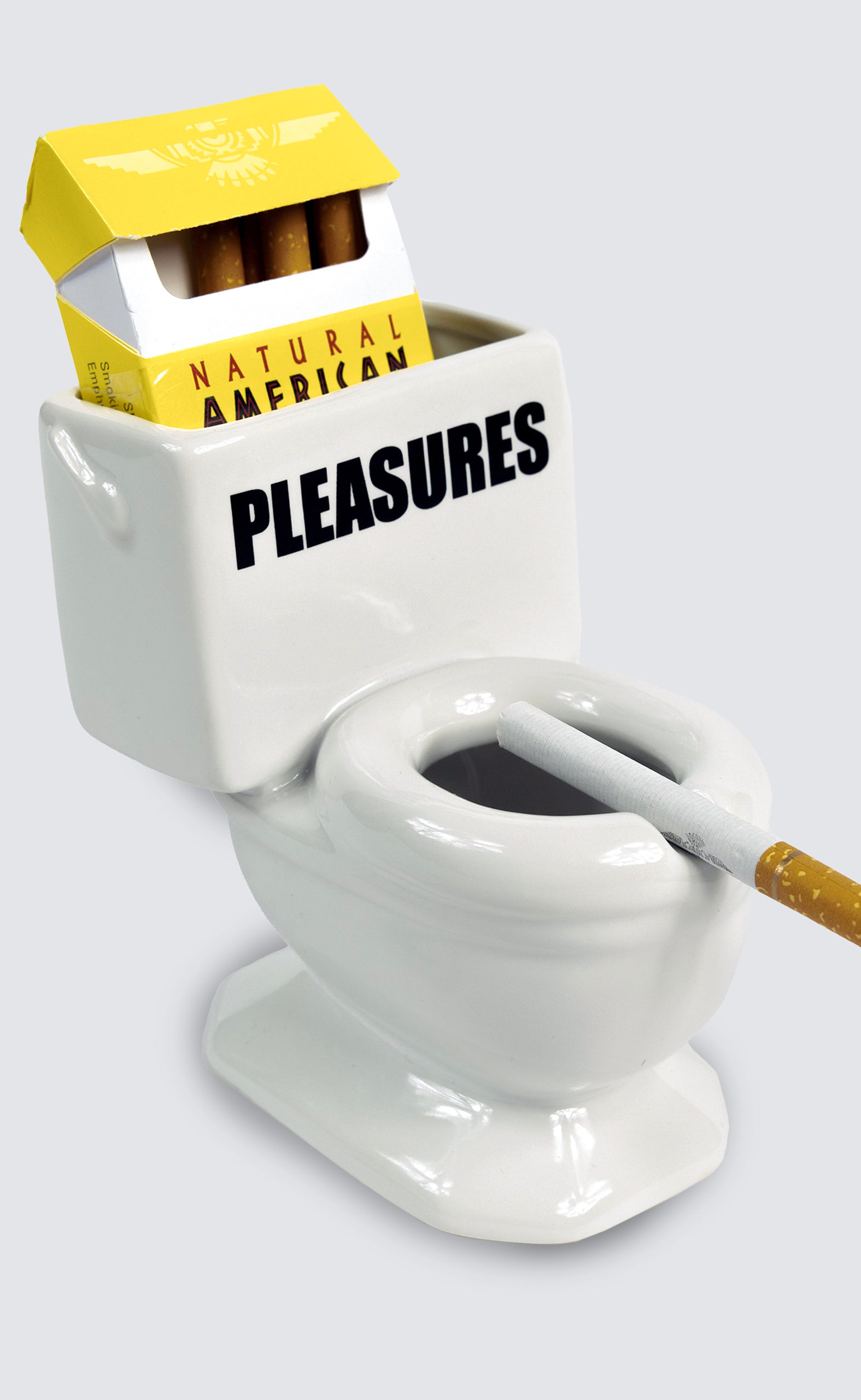 TOILET WHITE ASHTRAY