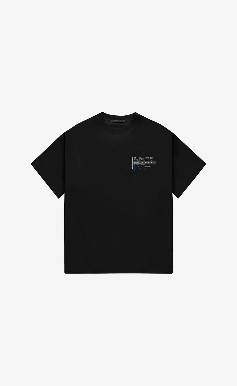 Transit Ticket Relaxed Tee T-SHIRT Black