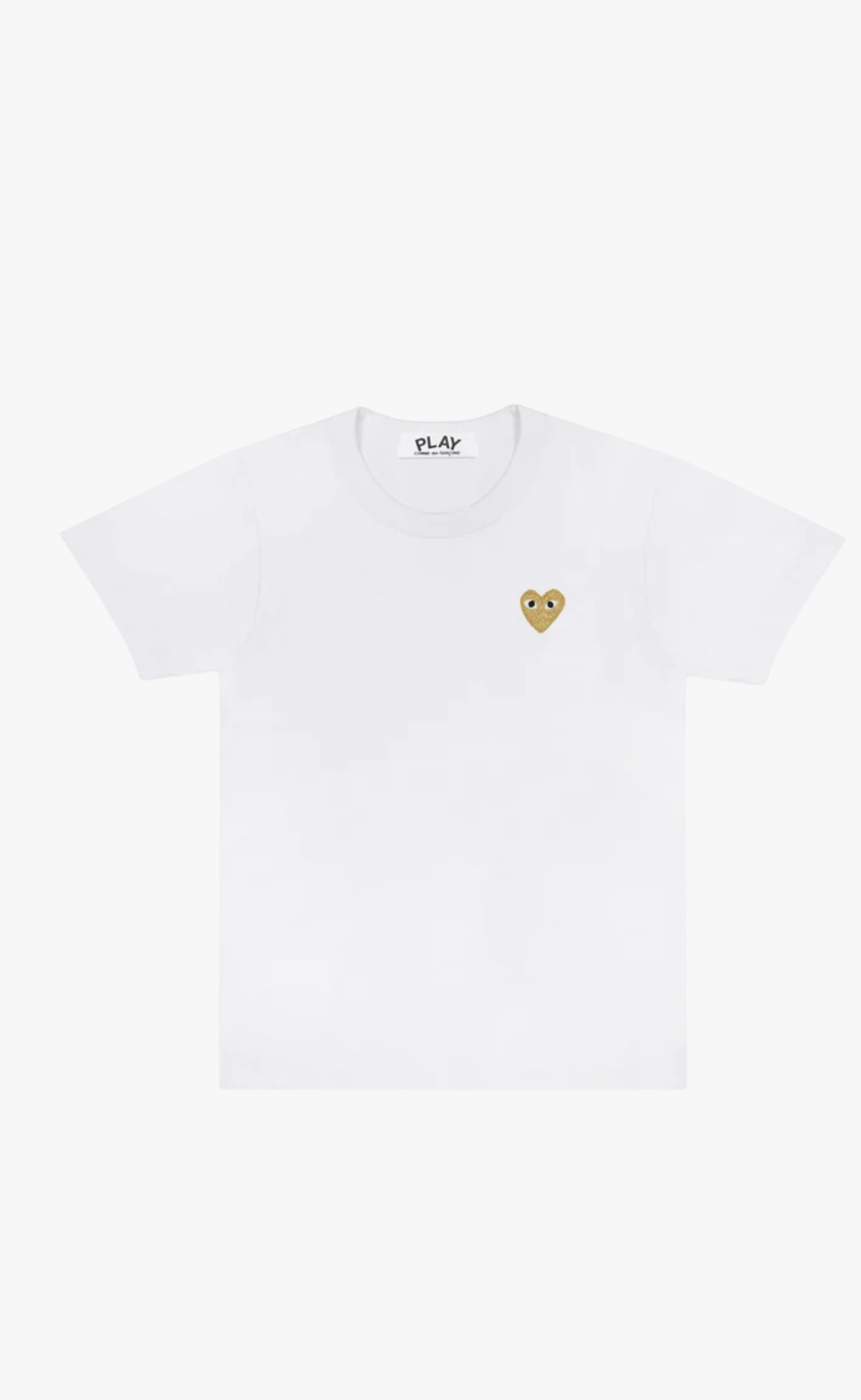 WHITE PLAY GOLD HEART T-SHIRT