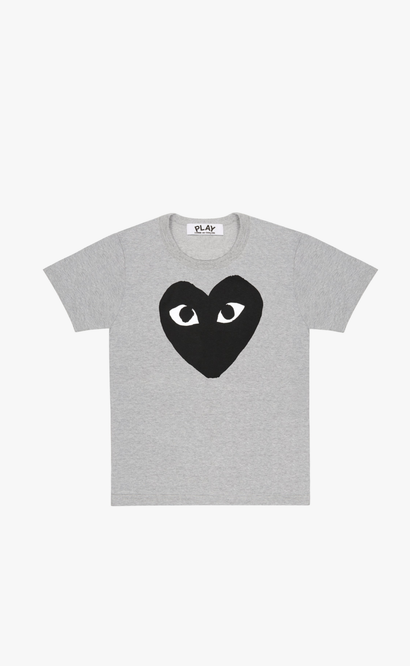 BLACK BIG HEART GREY T-SHIRT