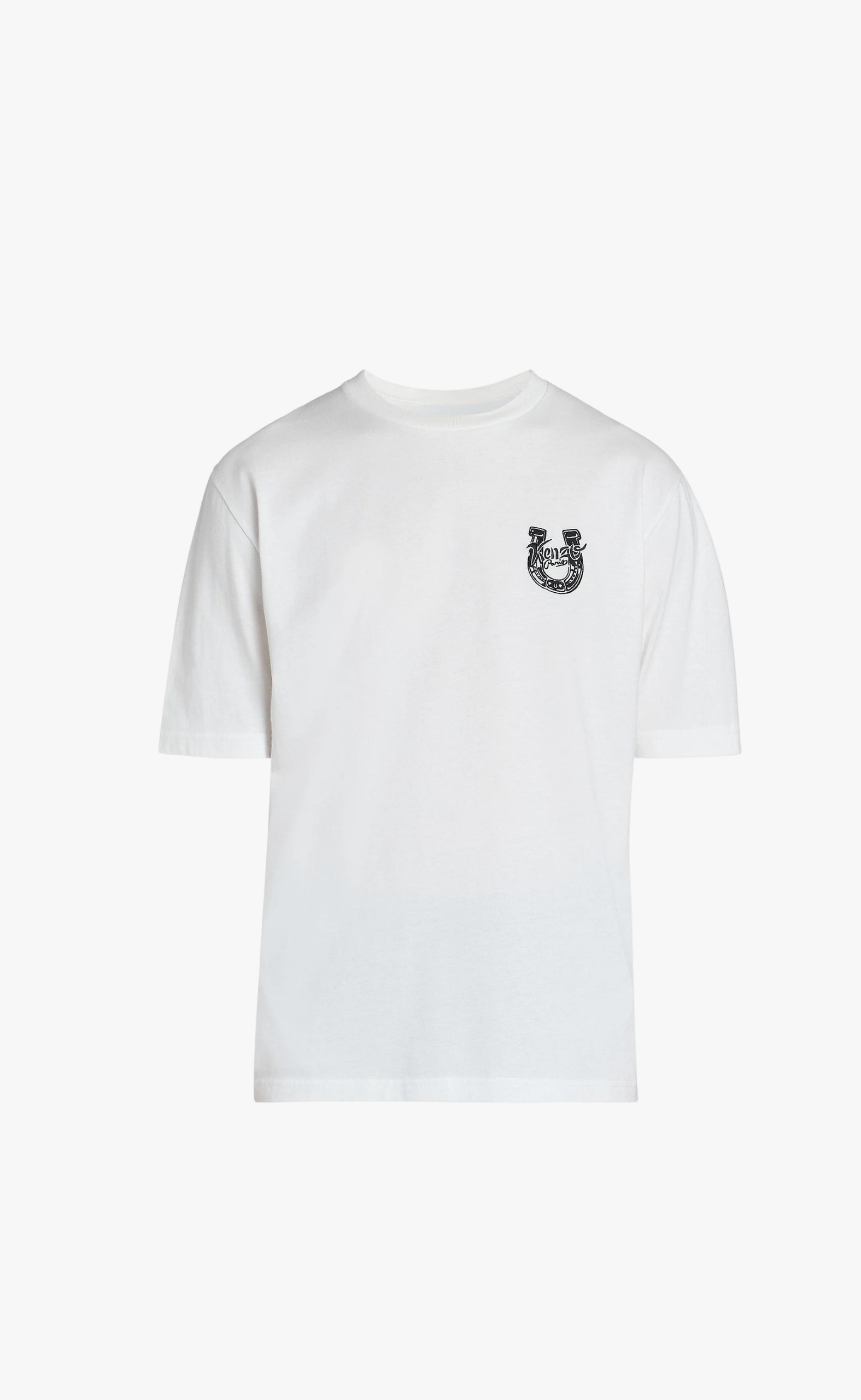 GOTS KENZO LUCKY HORSES CLASSIC OFF WHITE T-SHIRT