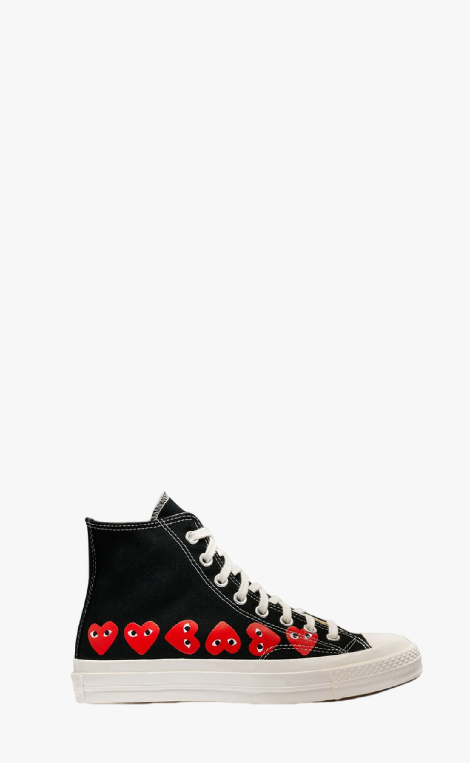 BLACK CONVERSE MULTI HEART HIGH TOP