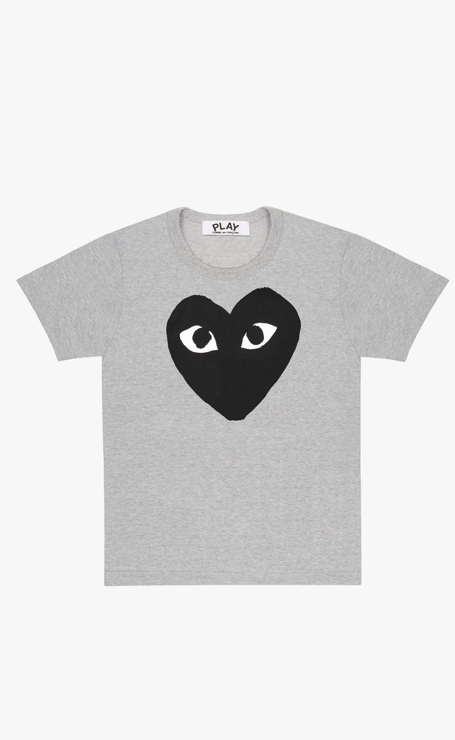 BLACK BIG HEART GREY T-SHIRT