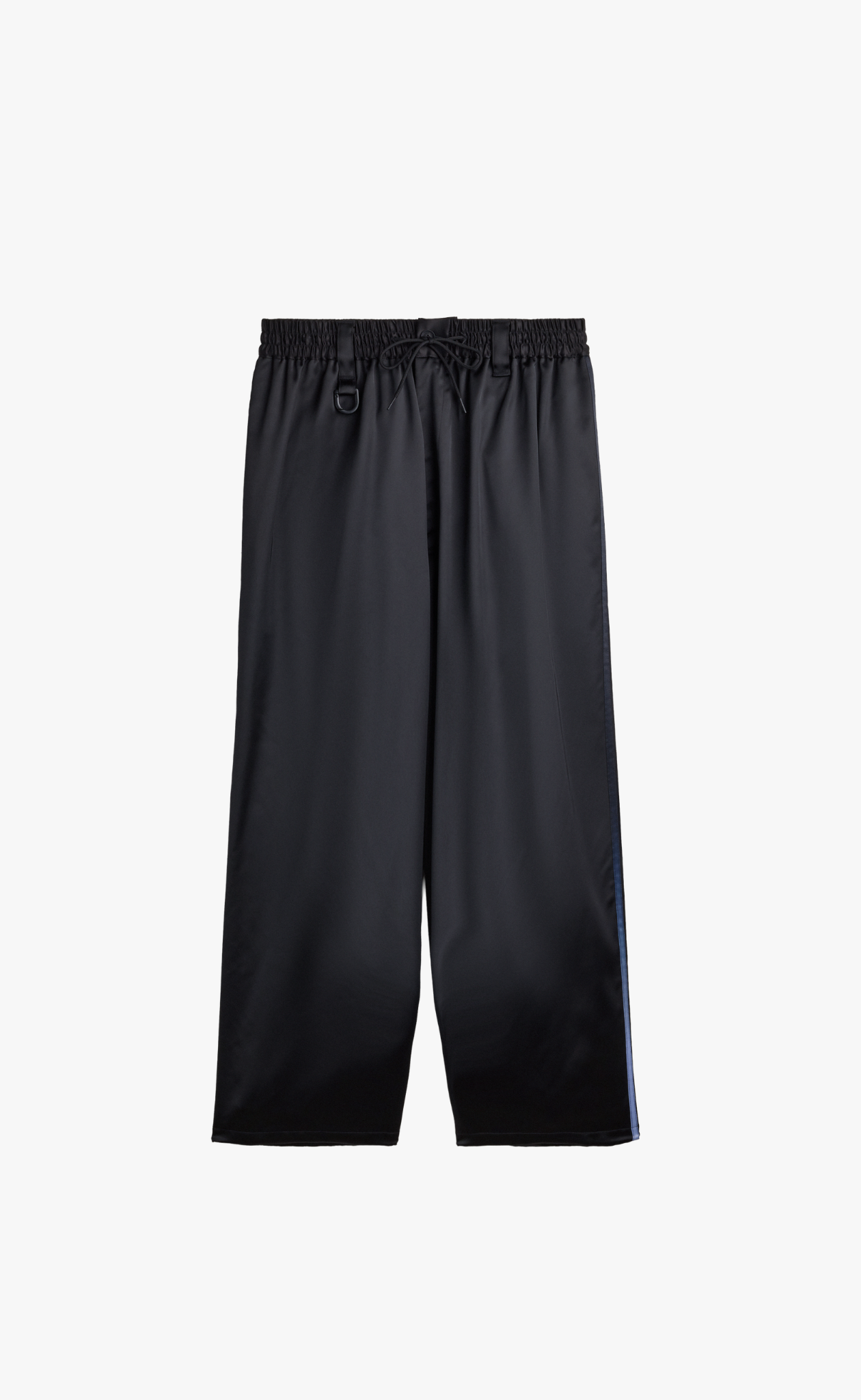 Y-3 SATIN GRADIENT 3 STRIPES TRACK BLACK PANTS