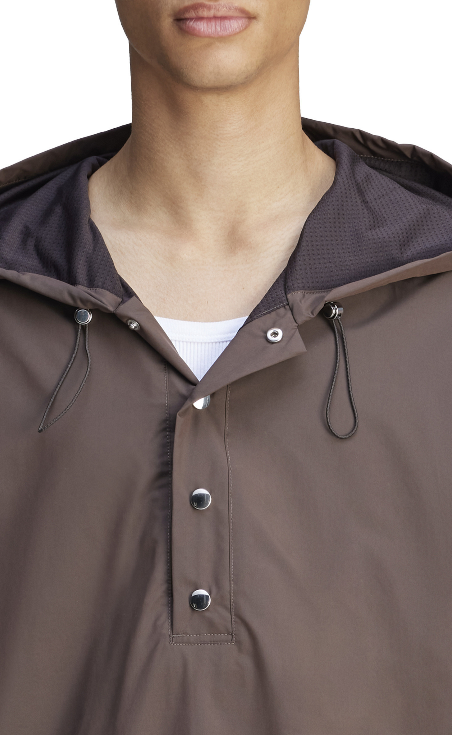 WB NYLON ANORAK NIGHT BROWN JACKET