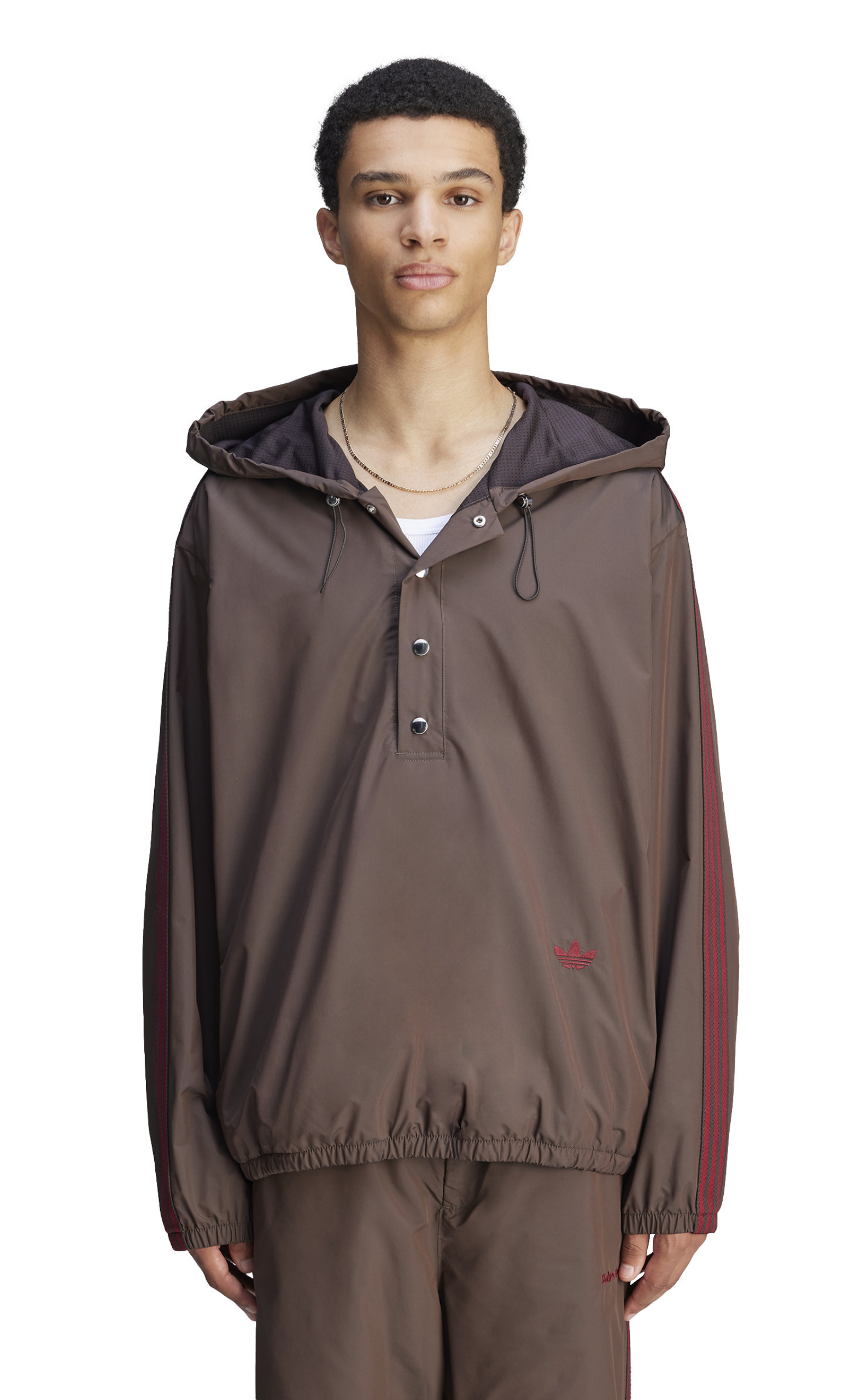 WB NYLON ANORAK NIGHT BROWN JACKET