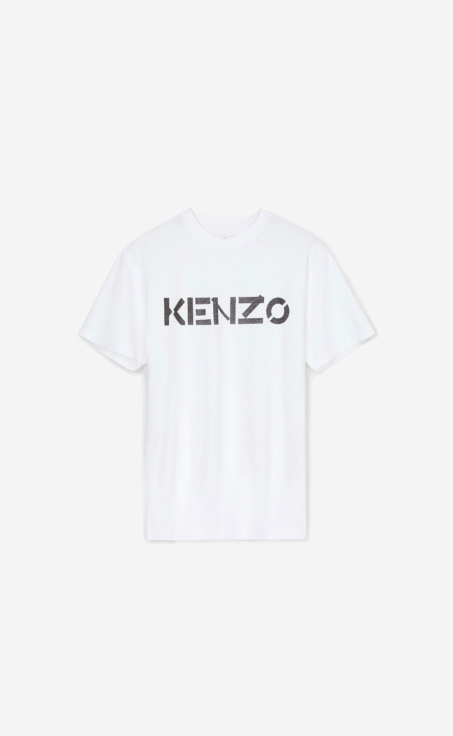 WHITE KENZO LOGO CLASSIC T-SHIRT