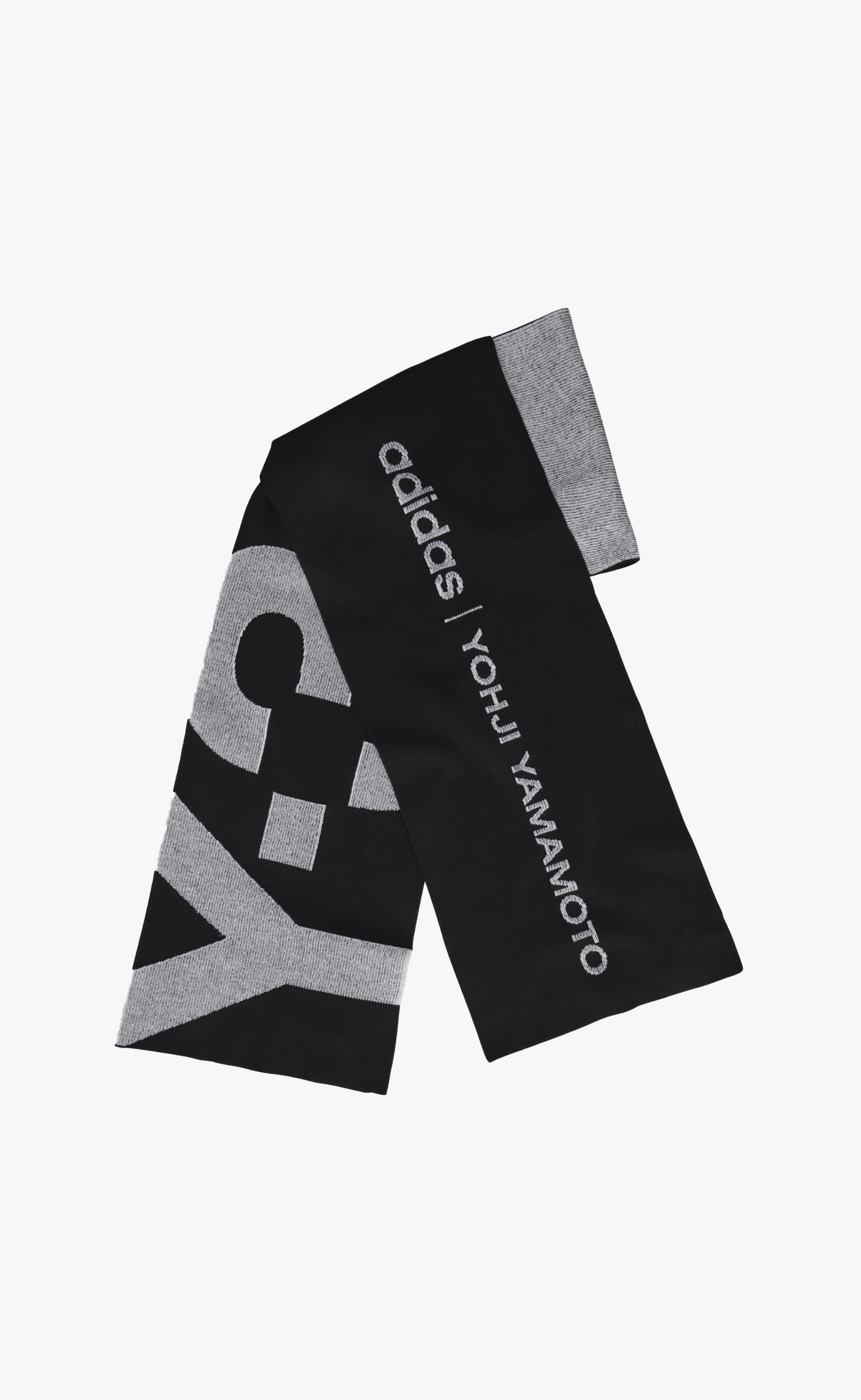 Y-3 CLASSIC LOGO BLACK SCARF