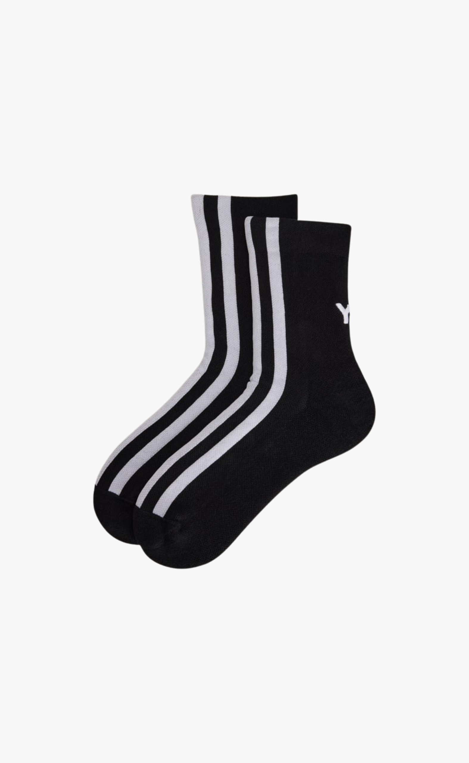 Y-3 STRP BLACK SOCKS