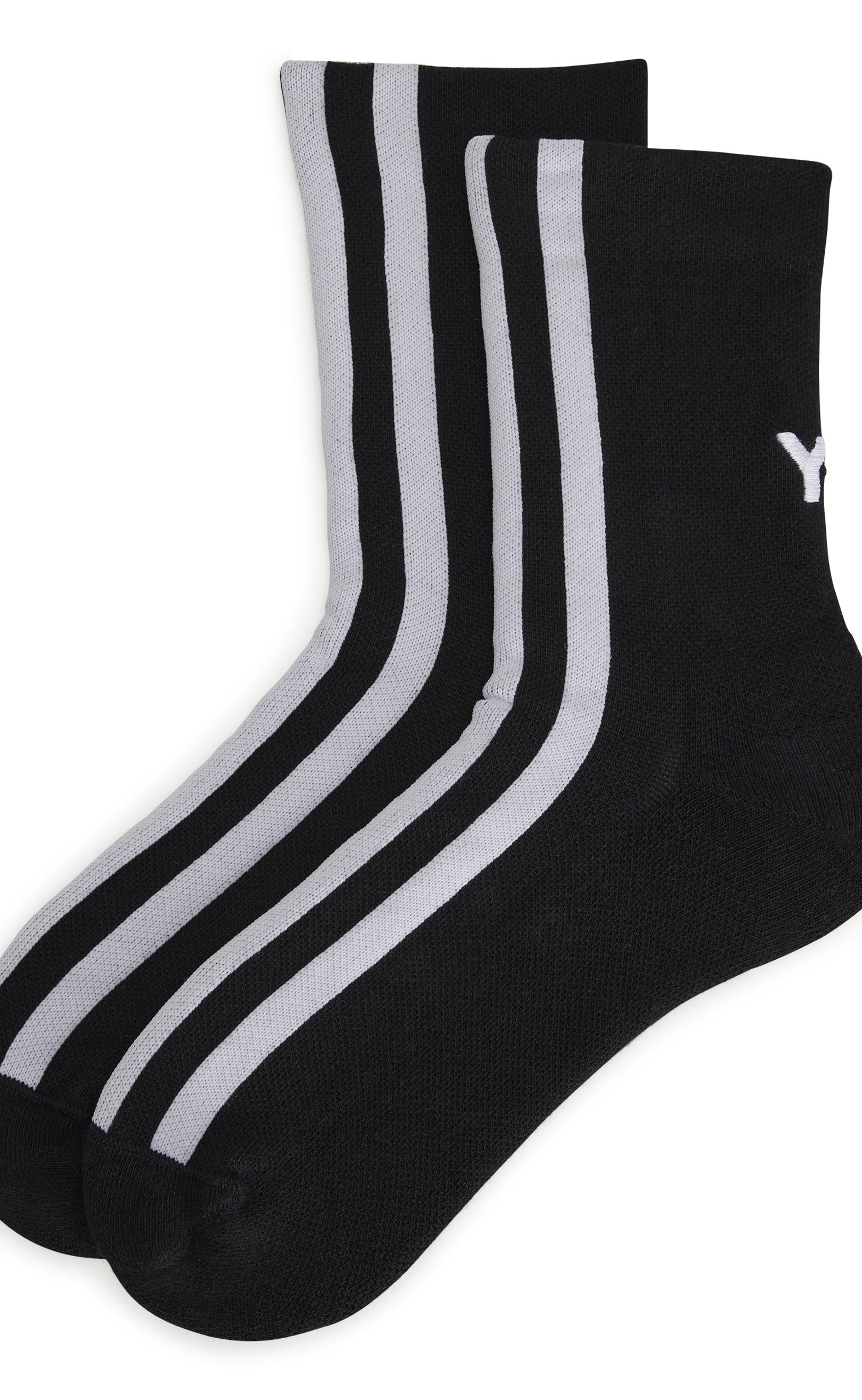 Y-3 STRP BLACK SOCKS