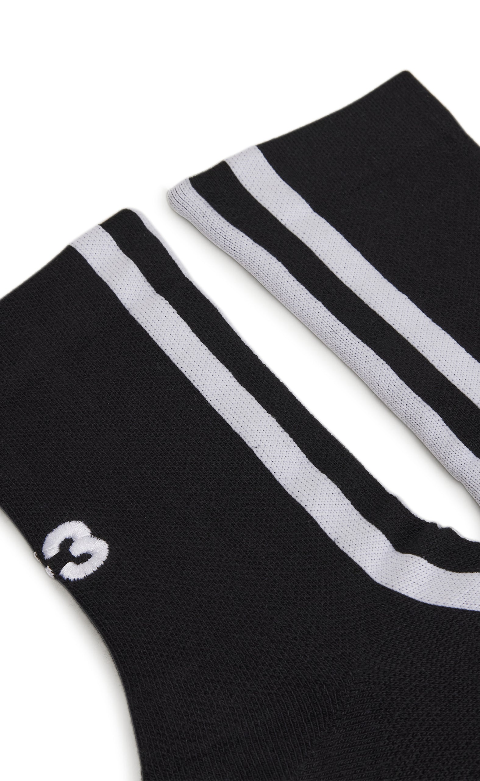 Y-3 STRP BLACK SOCKS