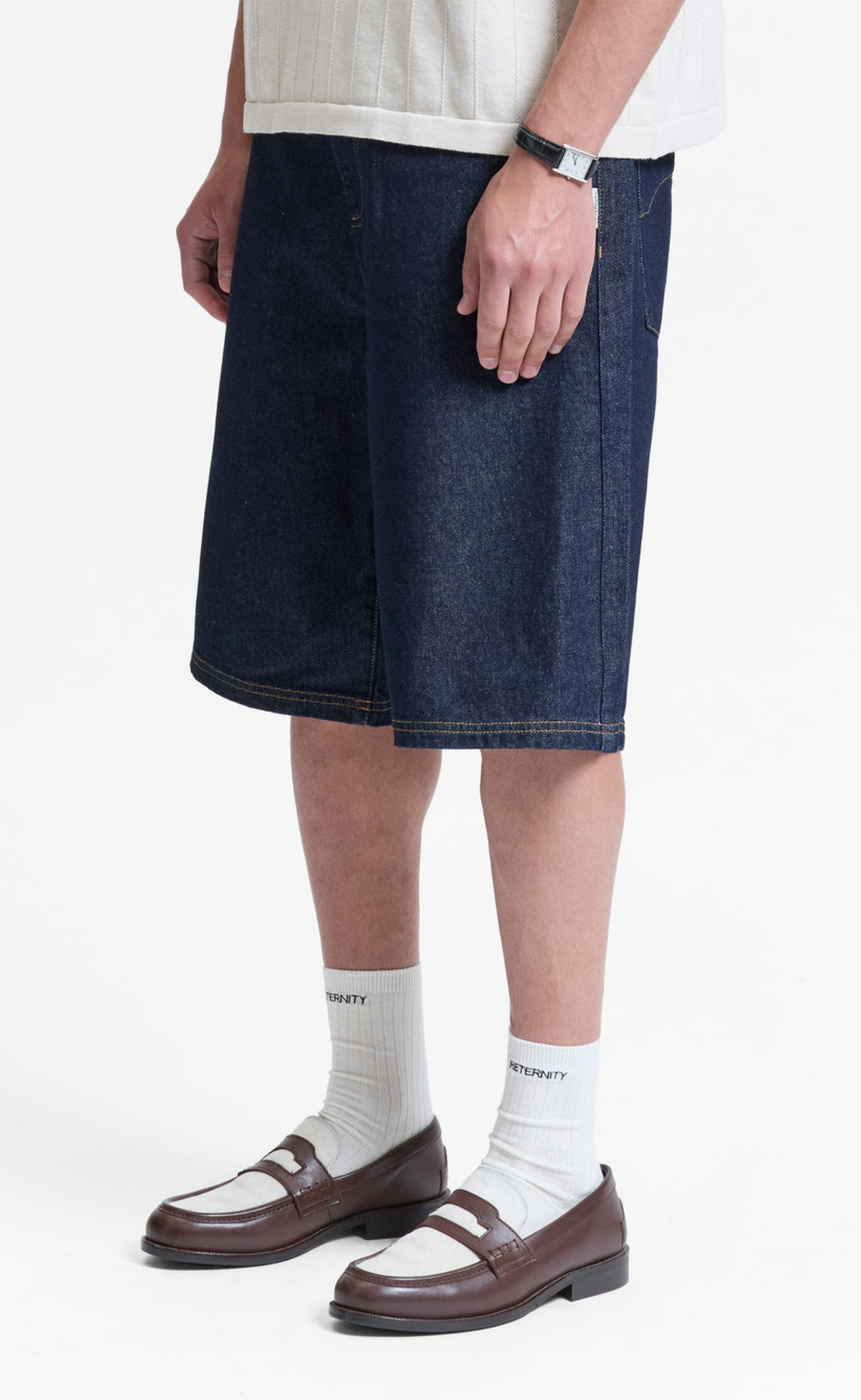 SIGNE JORTS RAW INDIGO SHORTS