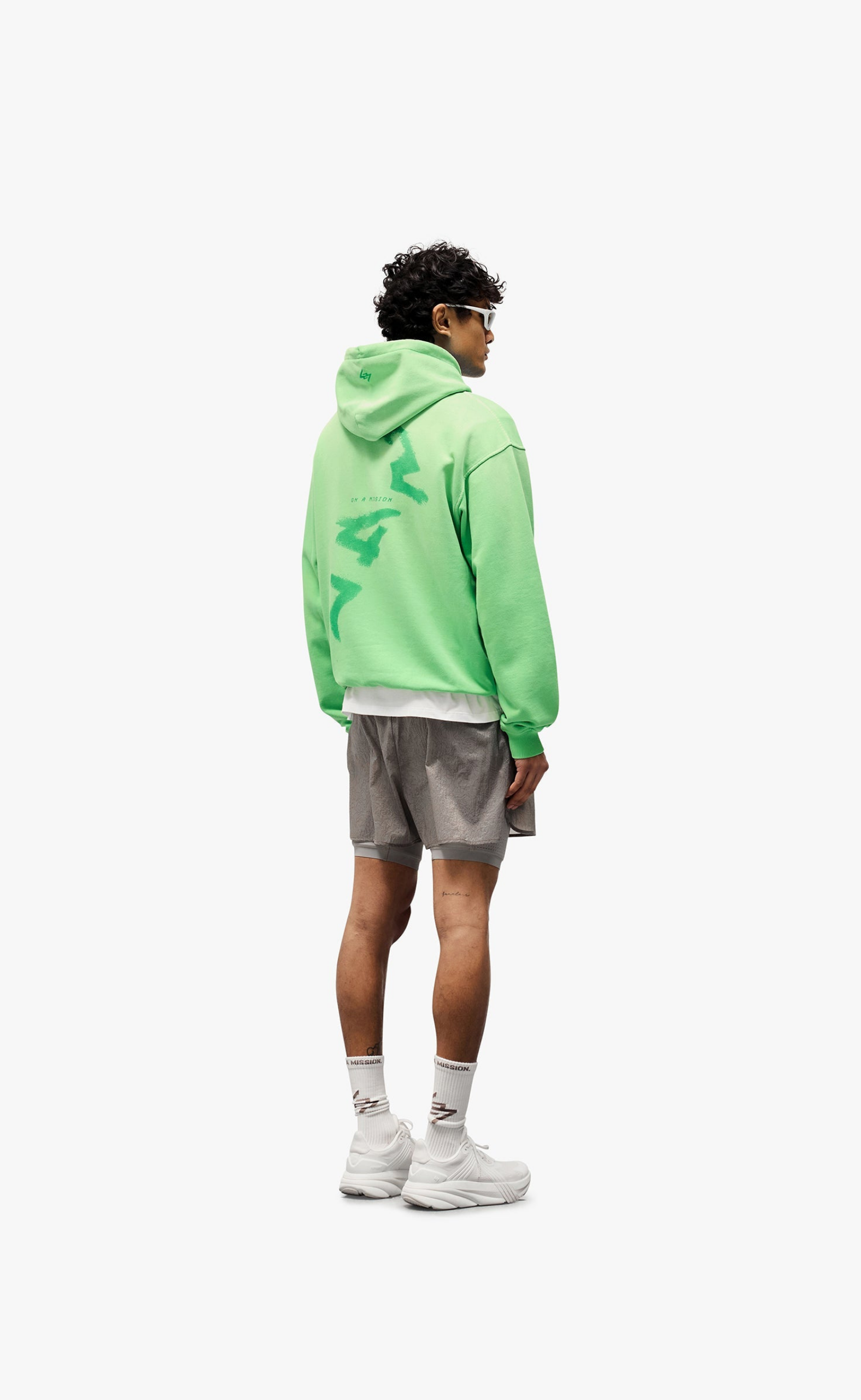 247 MOTION OVERSIZED SPEED GREEN HOODIE