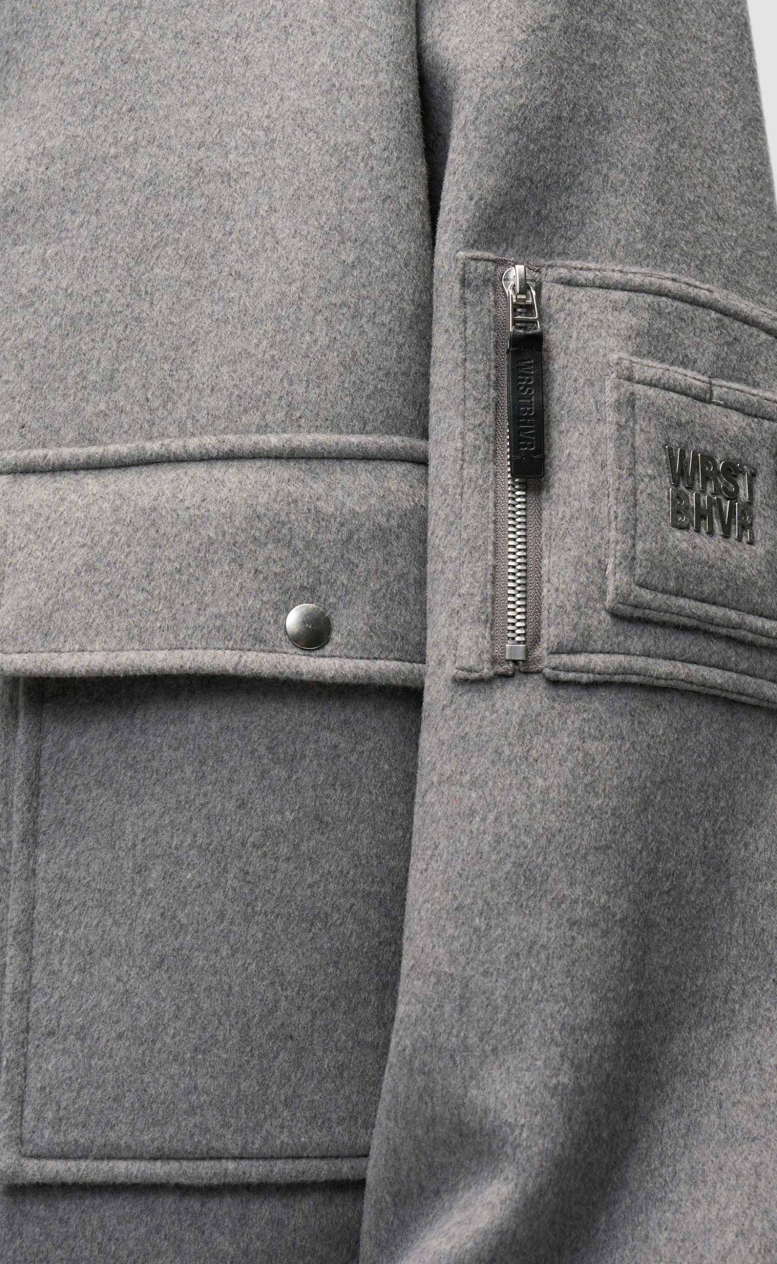 NAEL COLLEGE GRAY MELANGE JACKET