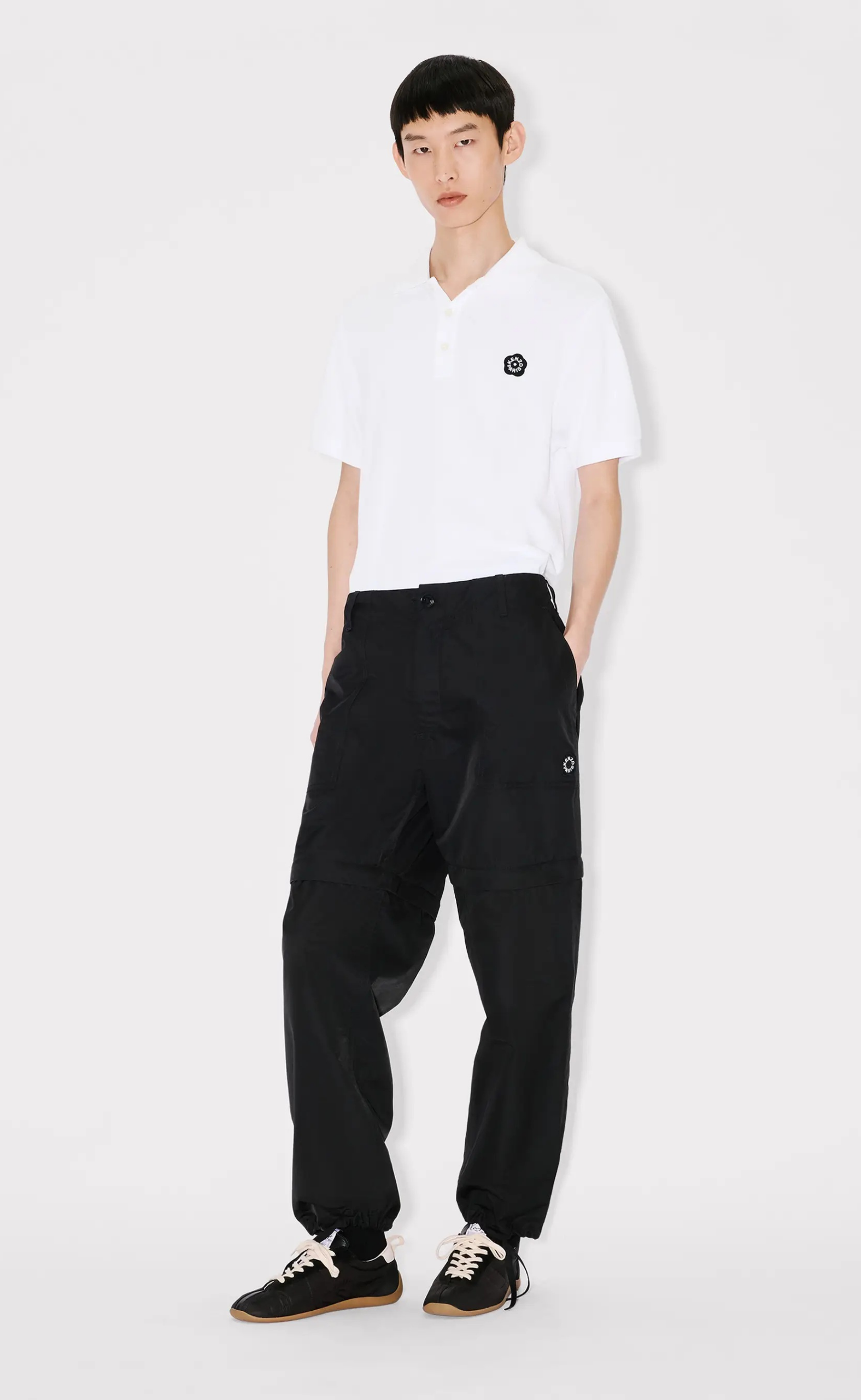 BOKE FLOWER 2.0 TECHNICAL BLACK PANTS