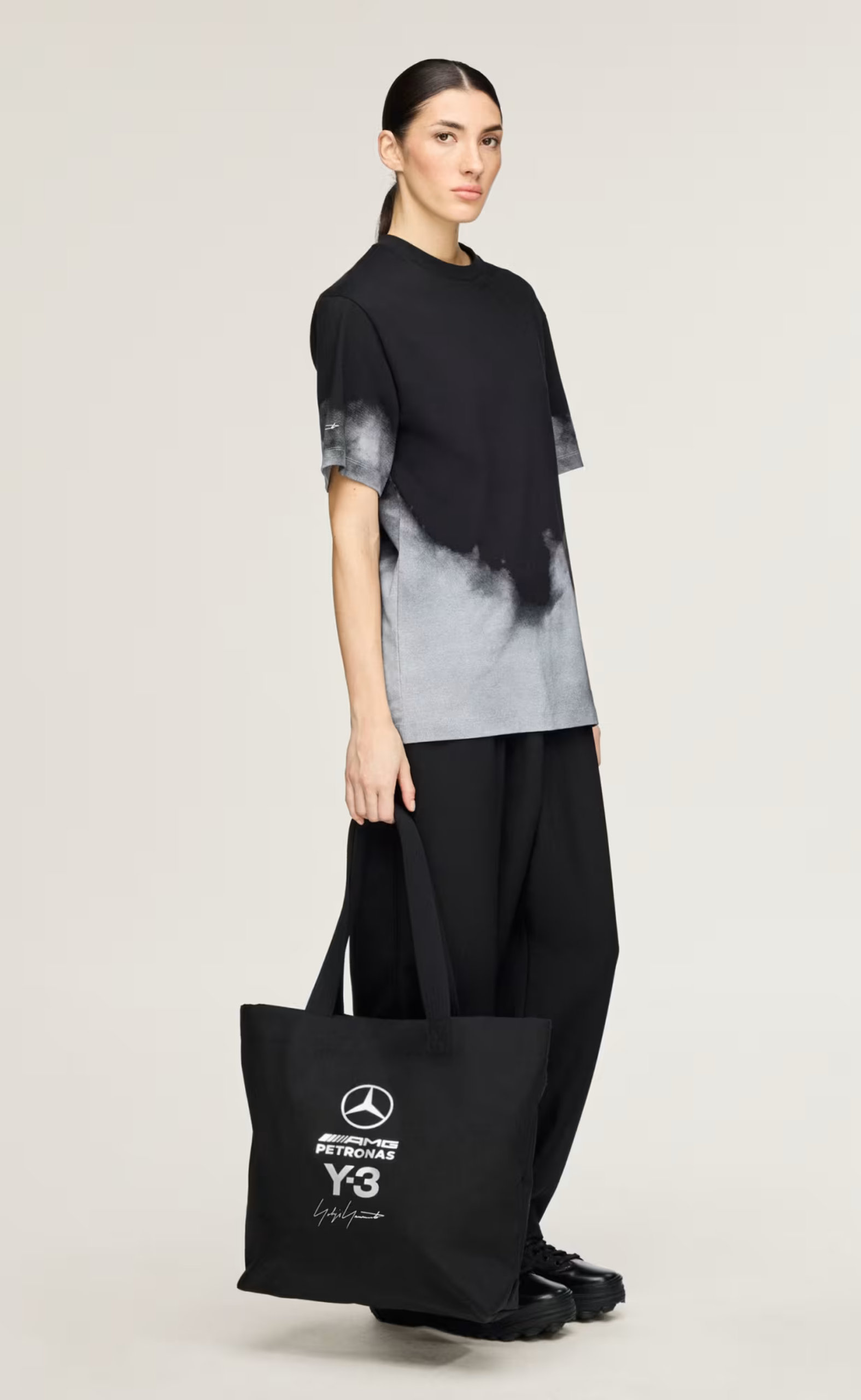 F1 MERCEDES PETRONAS BLACK TOTE BAG