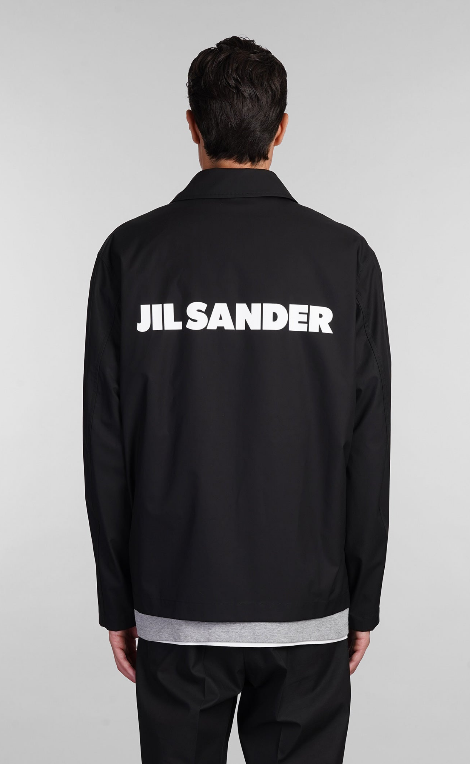 PRINTED LOGO BLACK JACKET