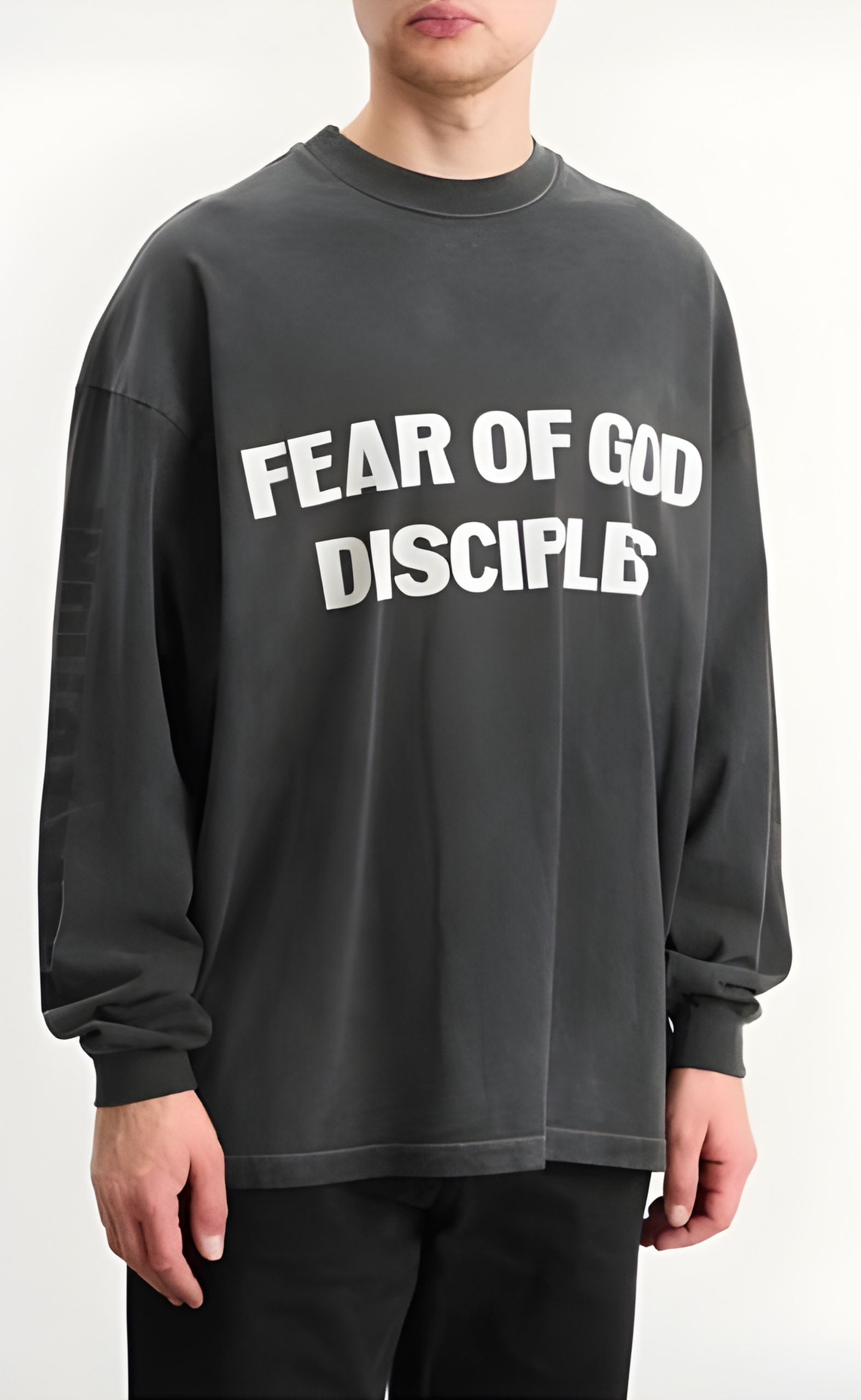 RELAXED DISCIPLE BLACK LONGSLEEVE