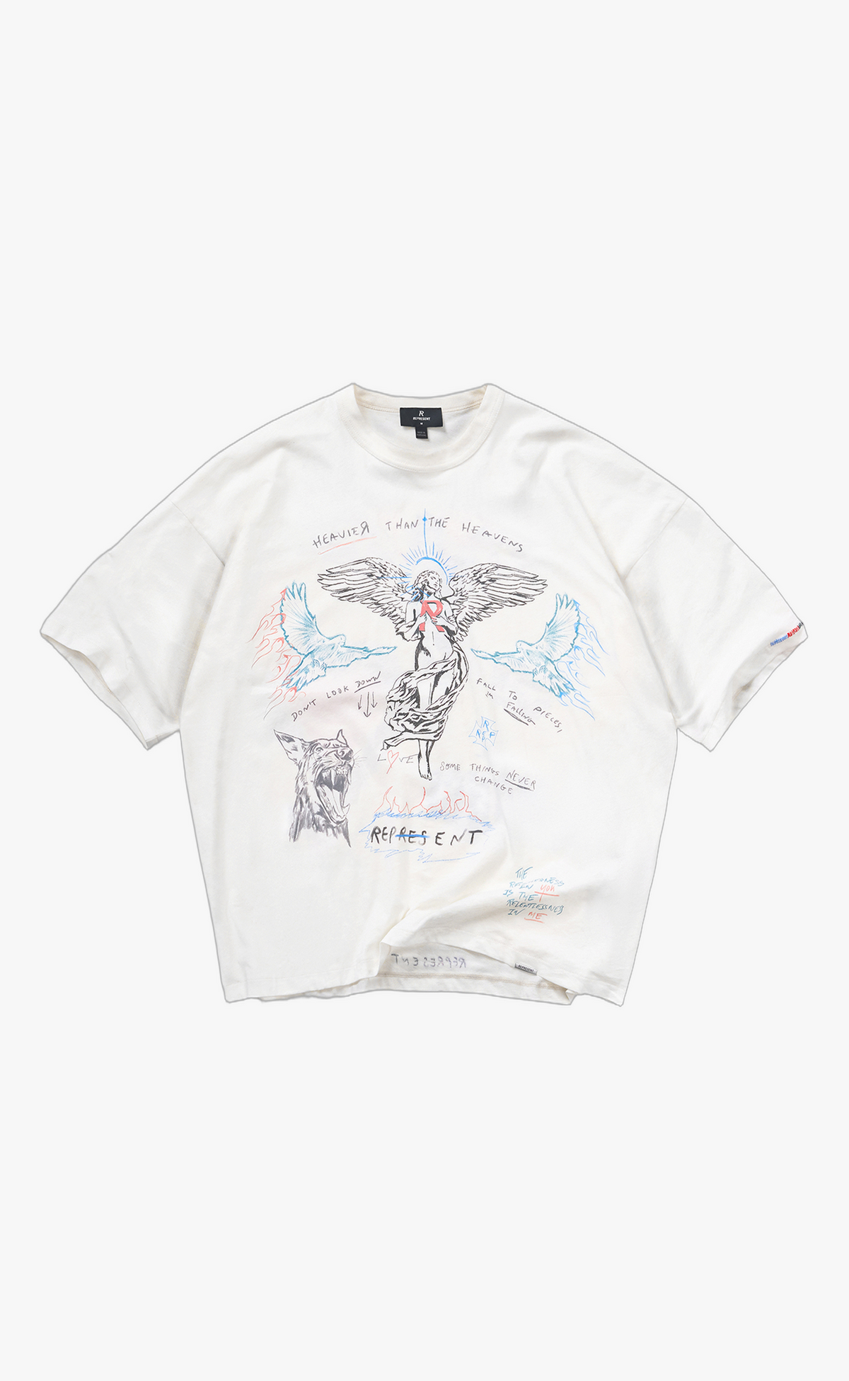 ENEMY FLAT WHITE T-SHIRT