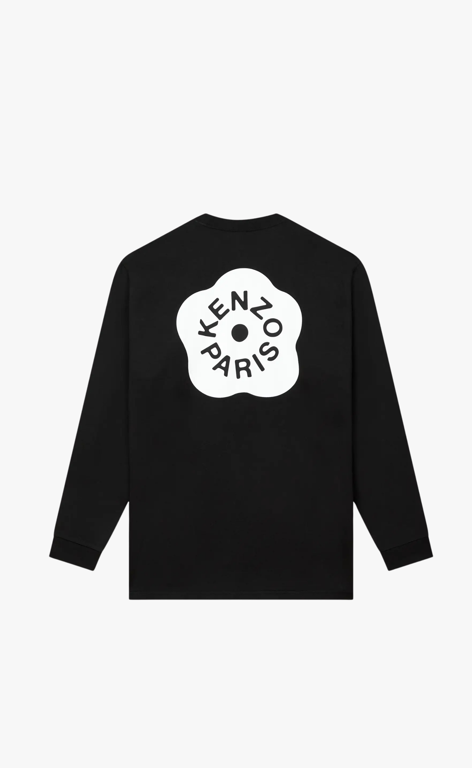 GOTS BOKE FLOWER 2.0 RELAX BLACK LONGSLEEVE