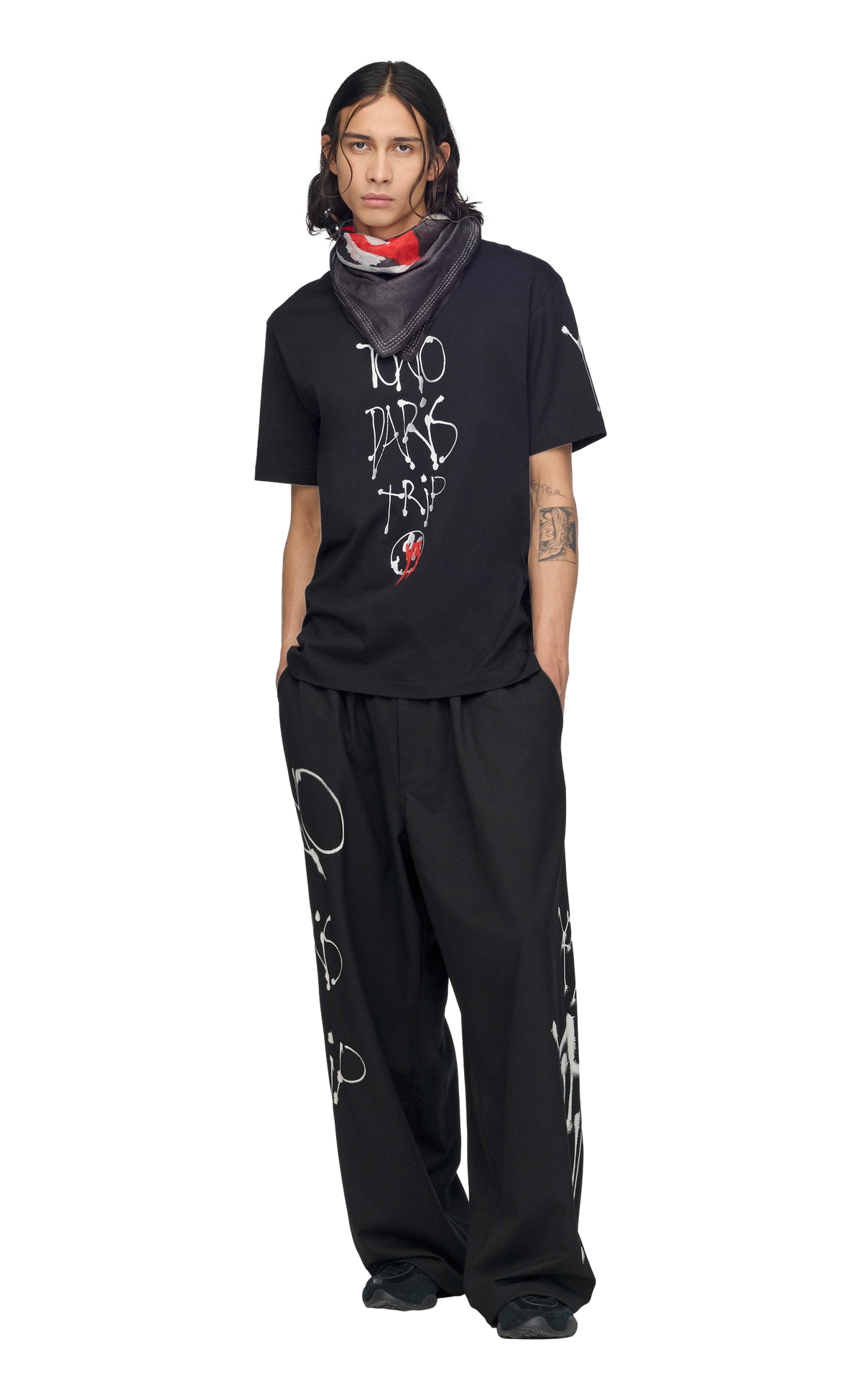 Y-3 CHITO CITY GRAPHIC BLACK T-SHIRT
