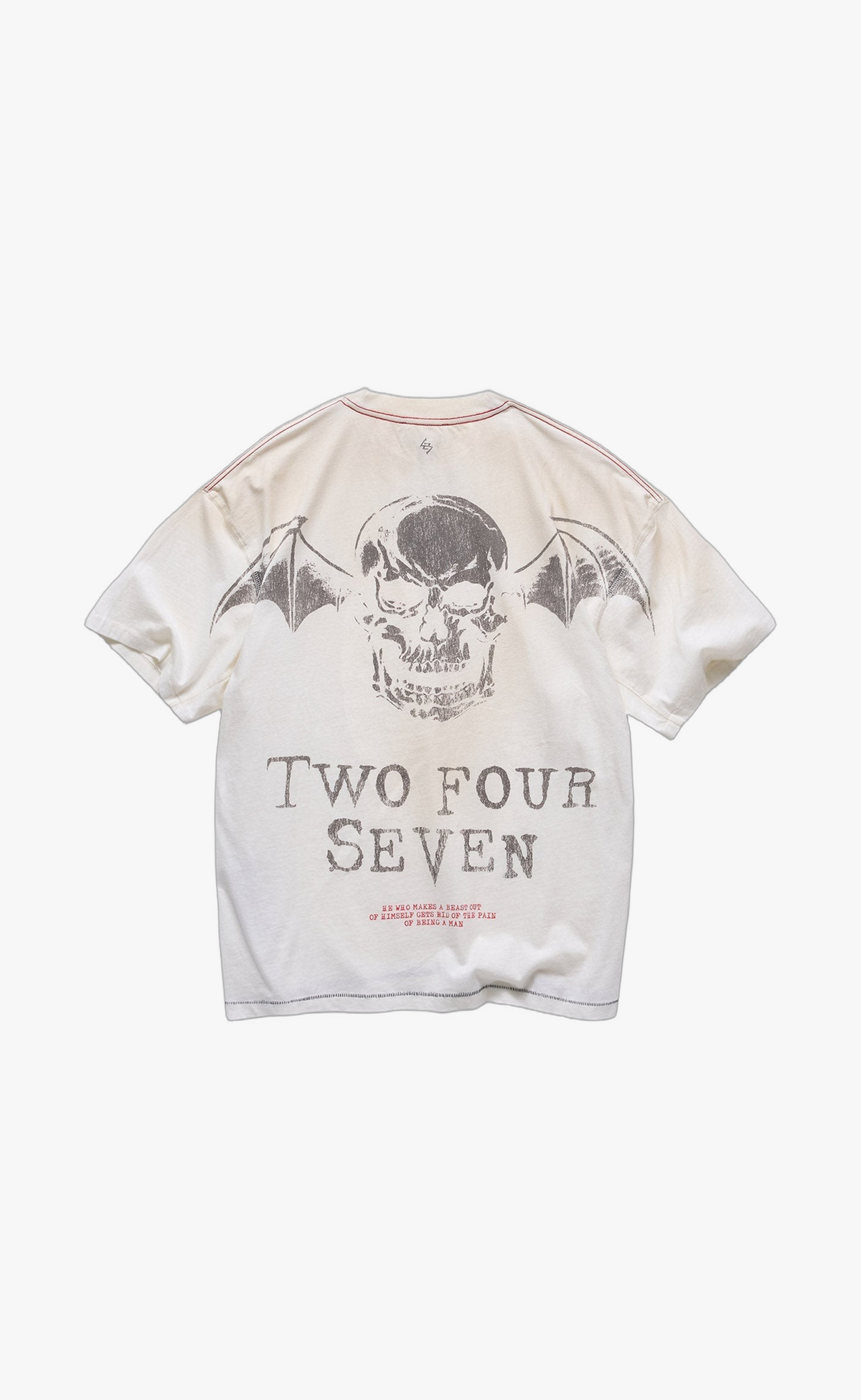 247 AVENGED SEVENFOLD DEATH BAT VINTAGE WHITE T-SHIRT