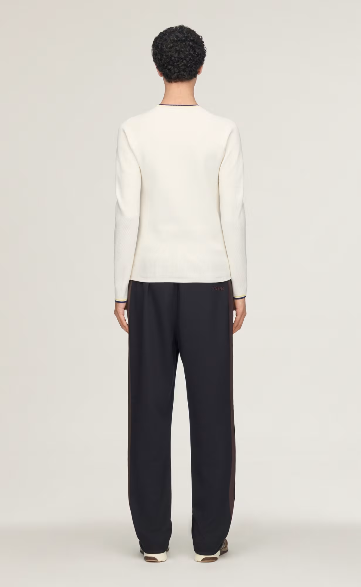 WB Y-3 KNIT BASE TOP WHITE LONGSLEEVE