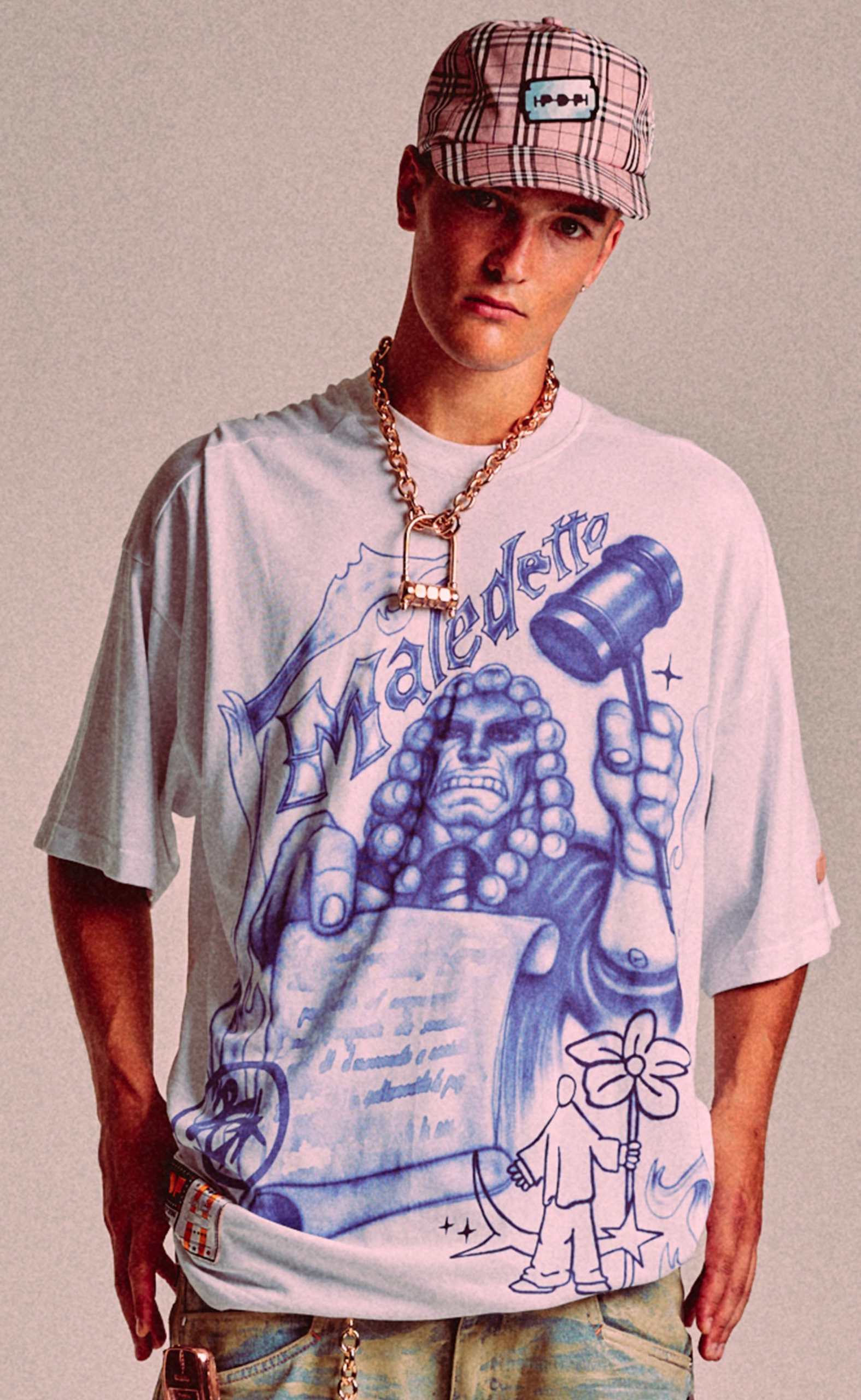 THE BOY GIUDICE MALEDETTO WHITE T-SHIRT