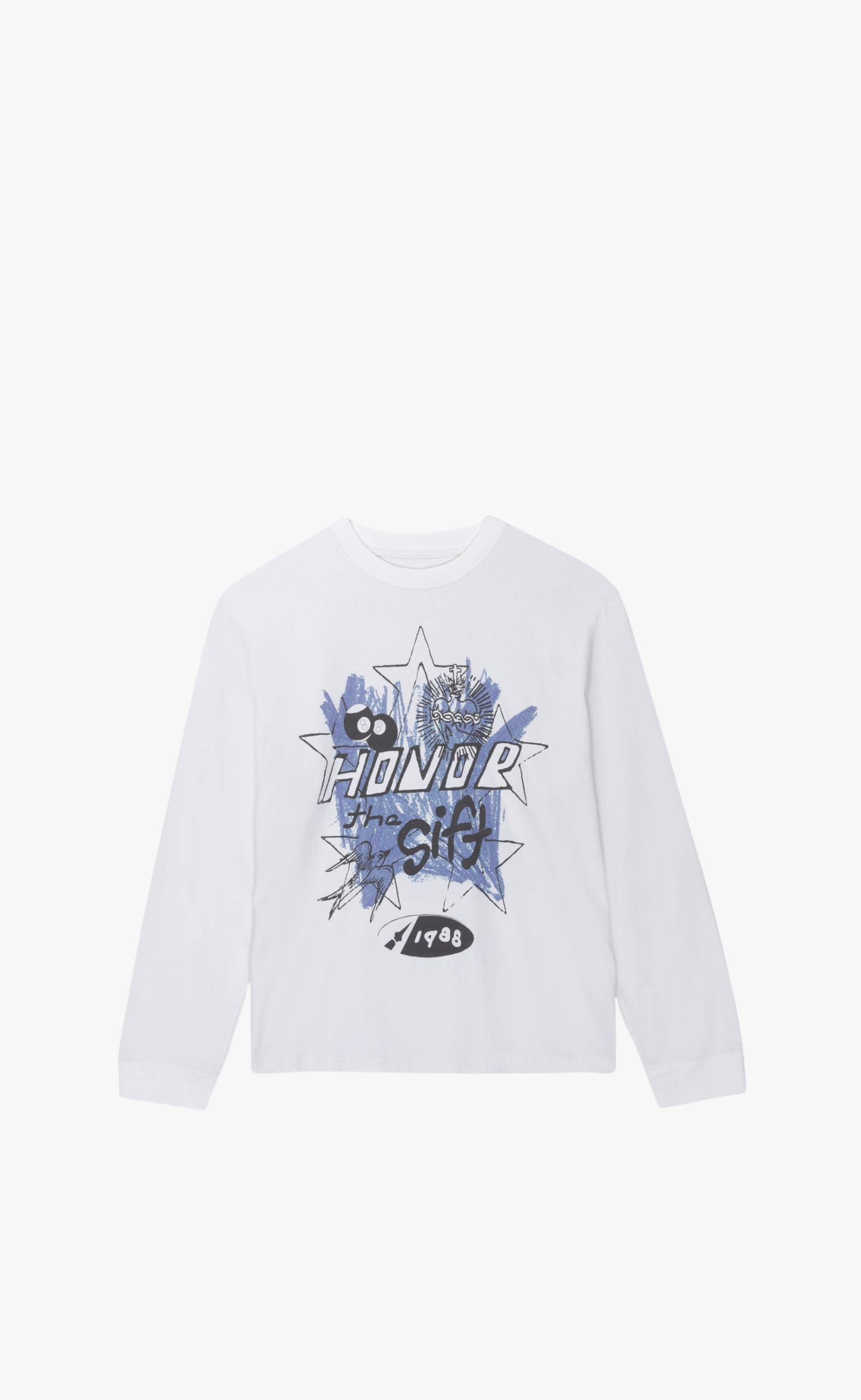 POP ART WHITE LONGSLEEVE