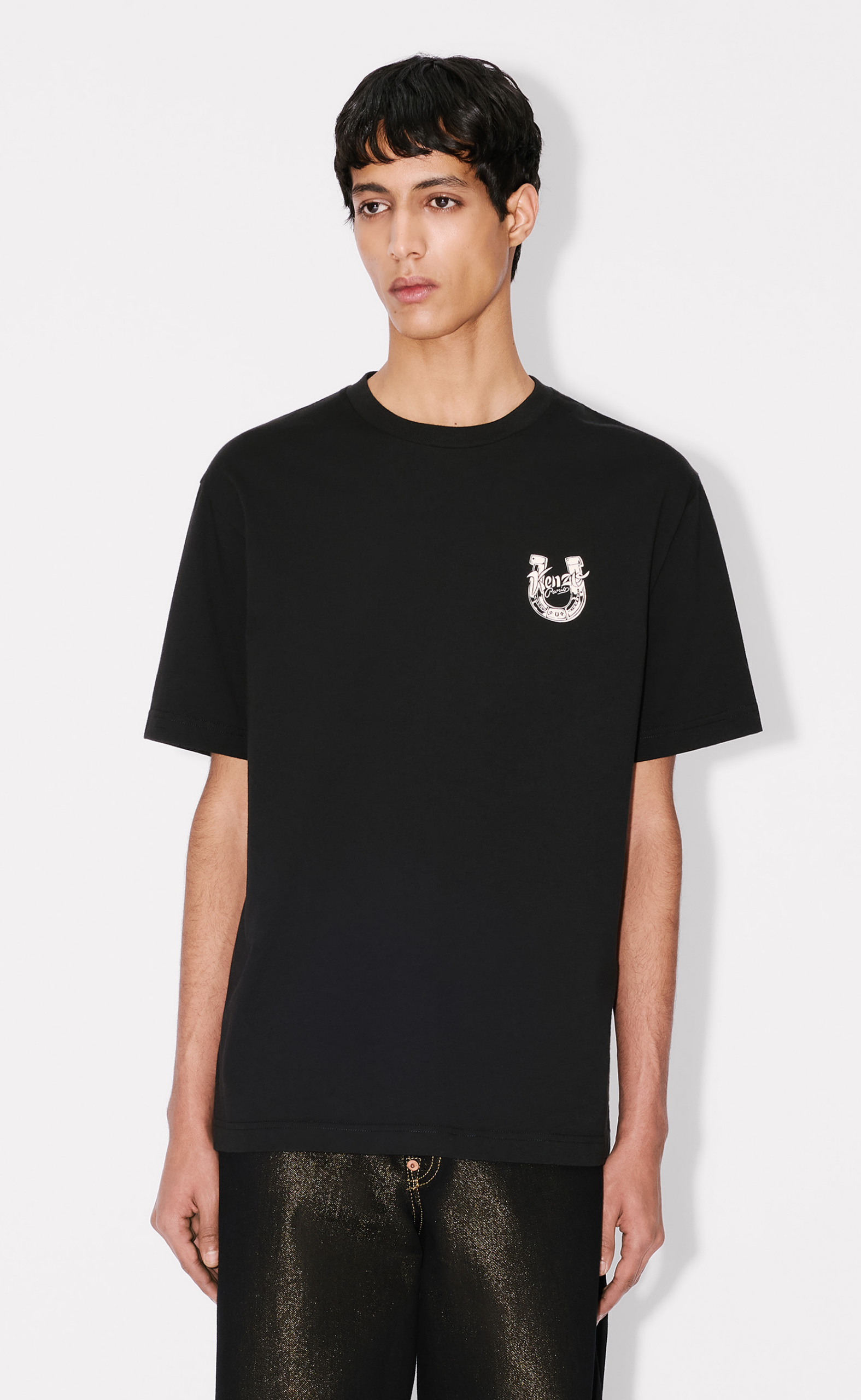 GOTS KENZO LUCKY HORSES CLASSIC BLACK T-SHIRT