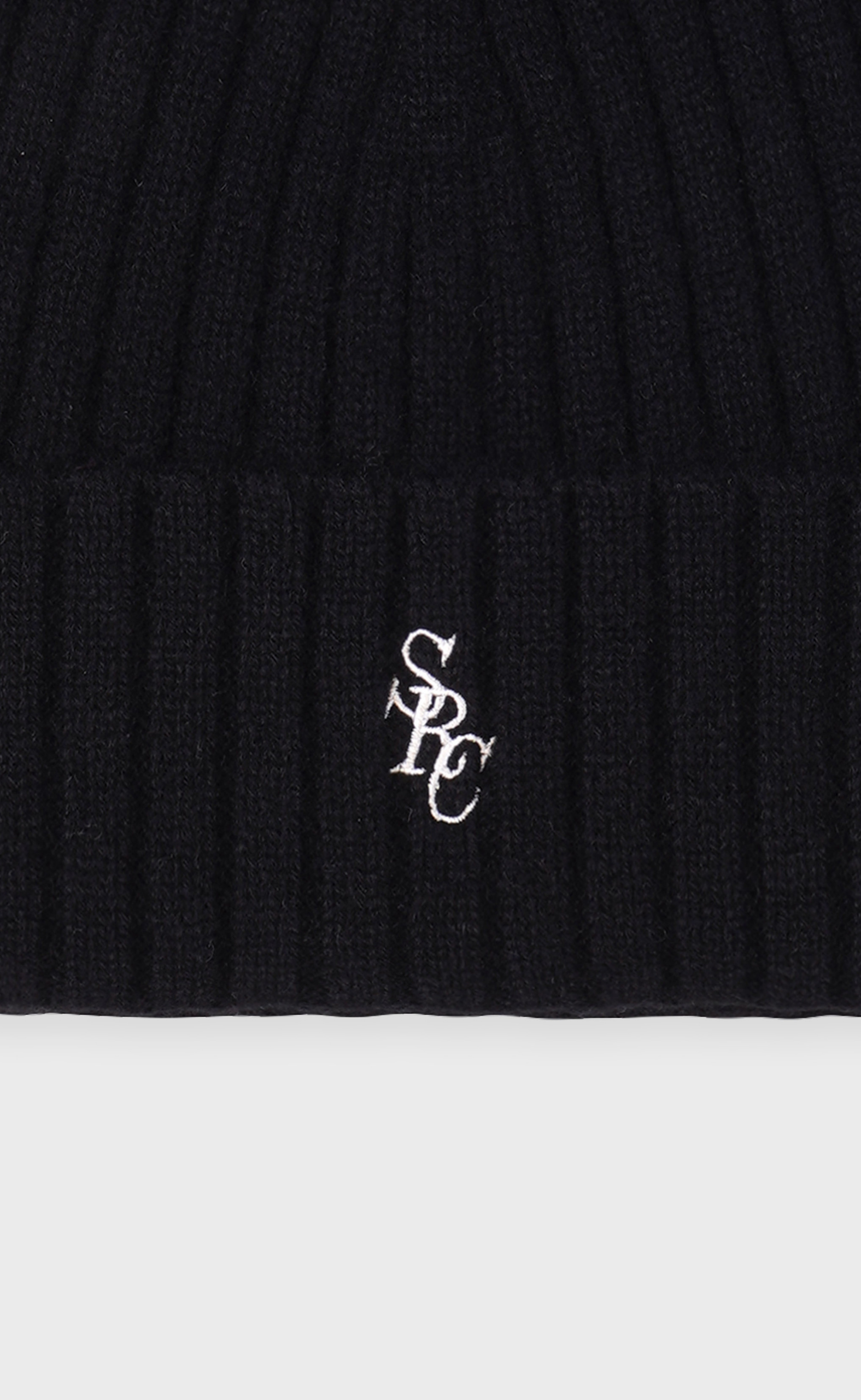 SRC CASHMERE BLACK BEANIE