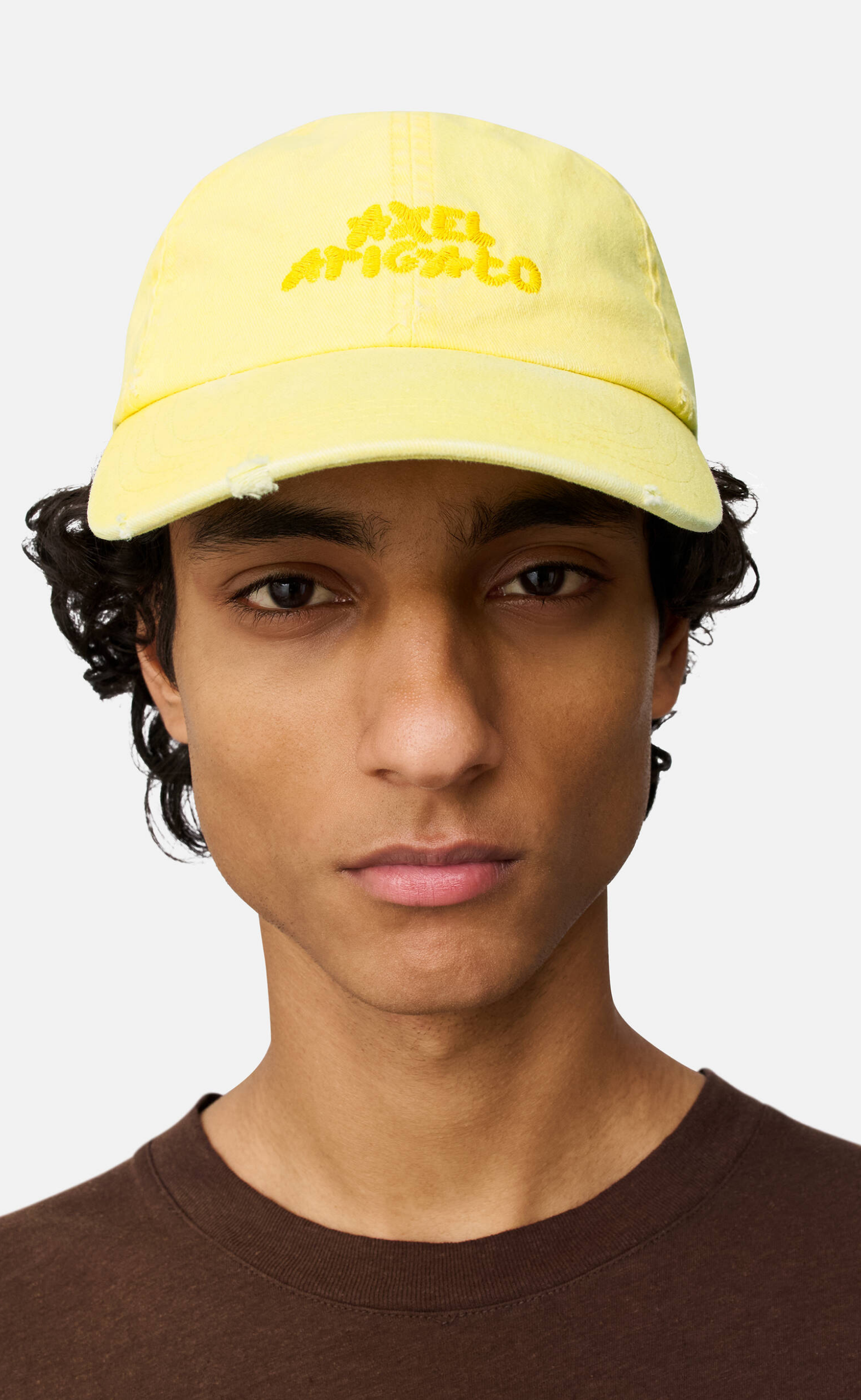 FLORAL WASHED YELLOW HAT