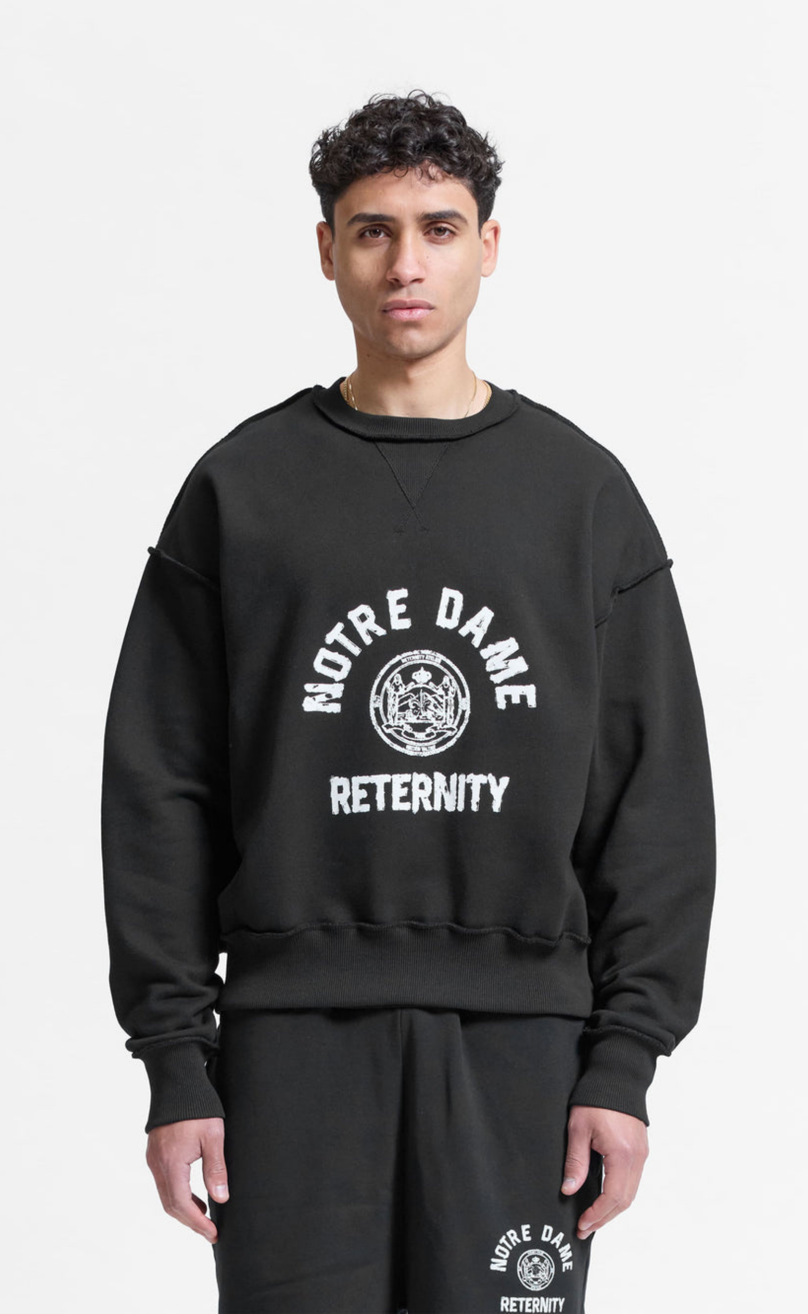 NOTRE DAME BLACK SWEATER