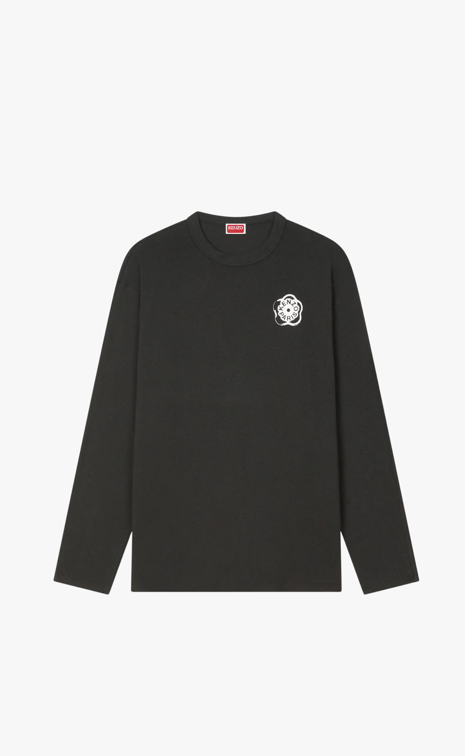 GOTS BOKE FLOWER 2.0 RELAXS BLACK LONGSLEEVE