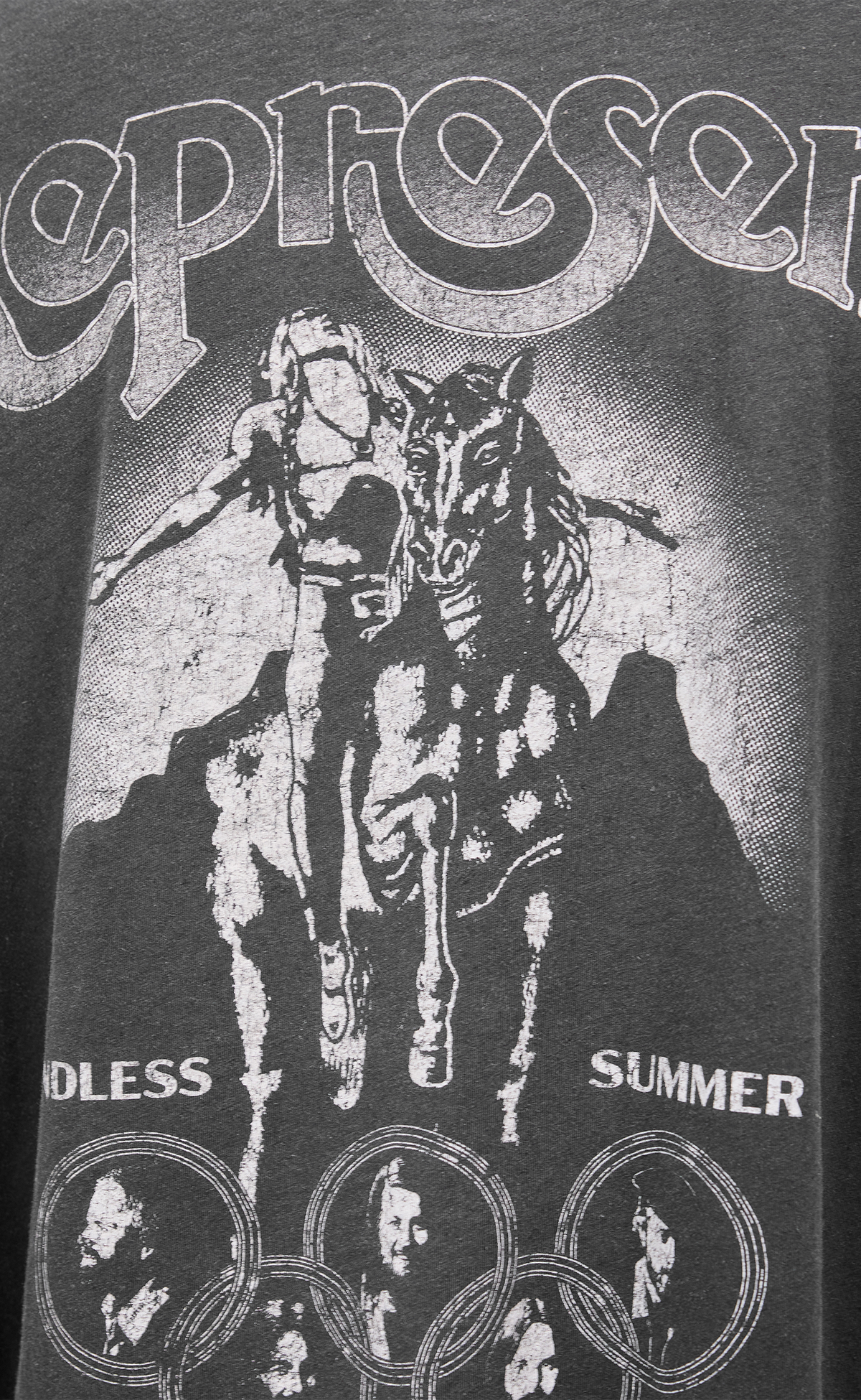 BEACH BOYS ENDLESS SUMMER STAINED BLACK T-SHIRT