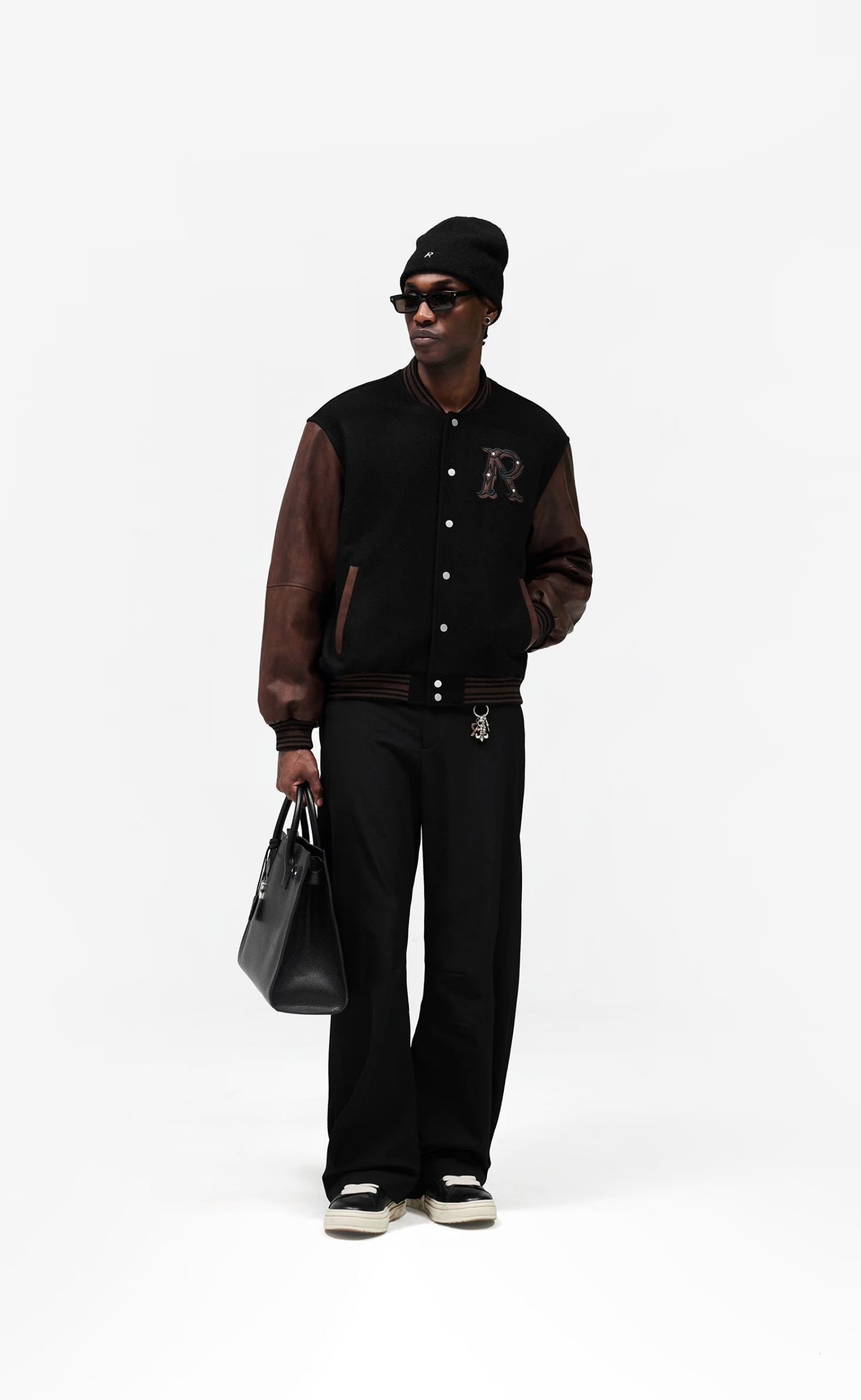 VARSITY JET BLACK JACKET